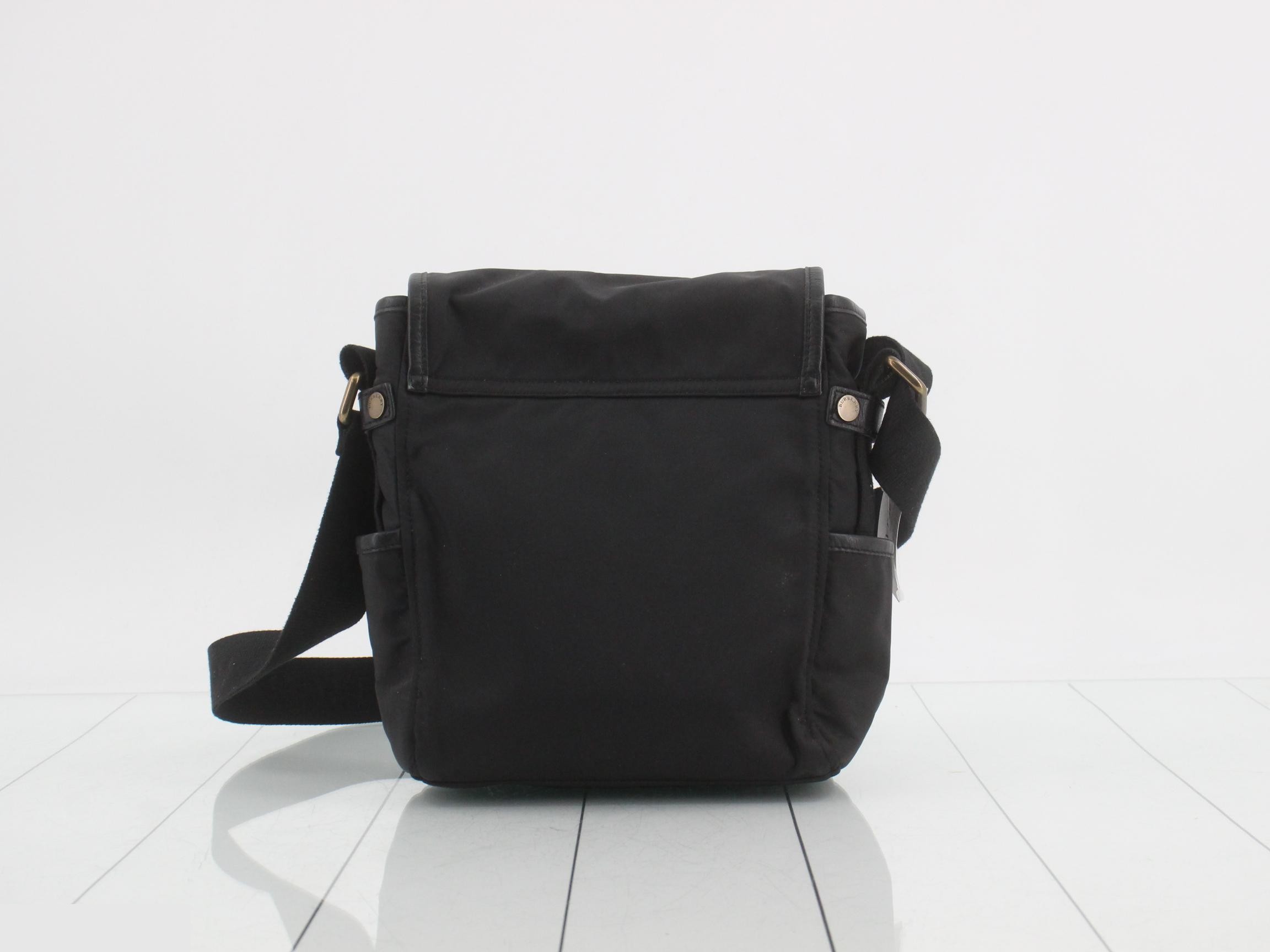 Nylon Shoulder Bag, Black — view 2