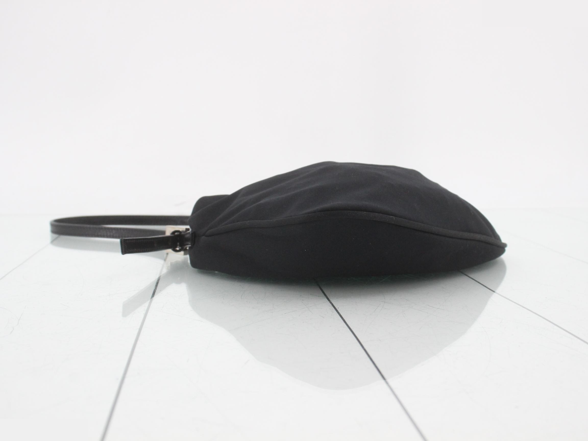 Handbag, nylon and leather, item number 26733 — view 5