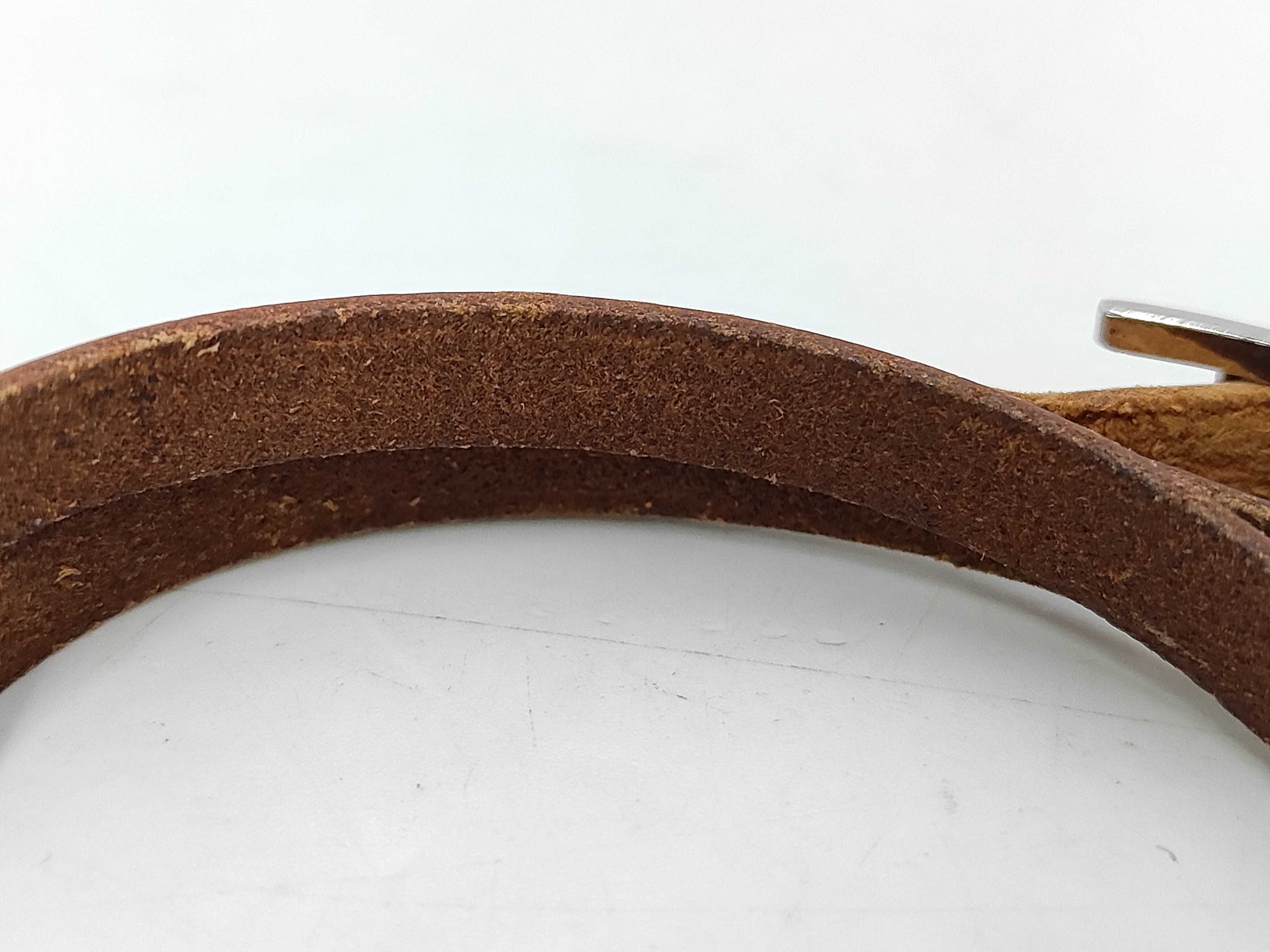 Leather Api 3 Bracelet with H-Buckle, Brown, with Box. (Bracelet/Bangle) — view 5