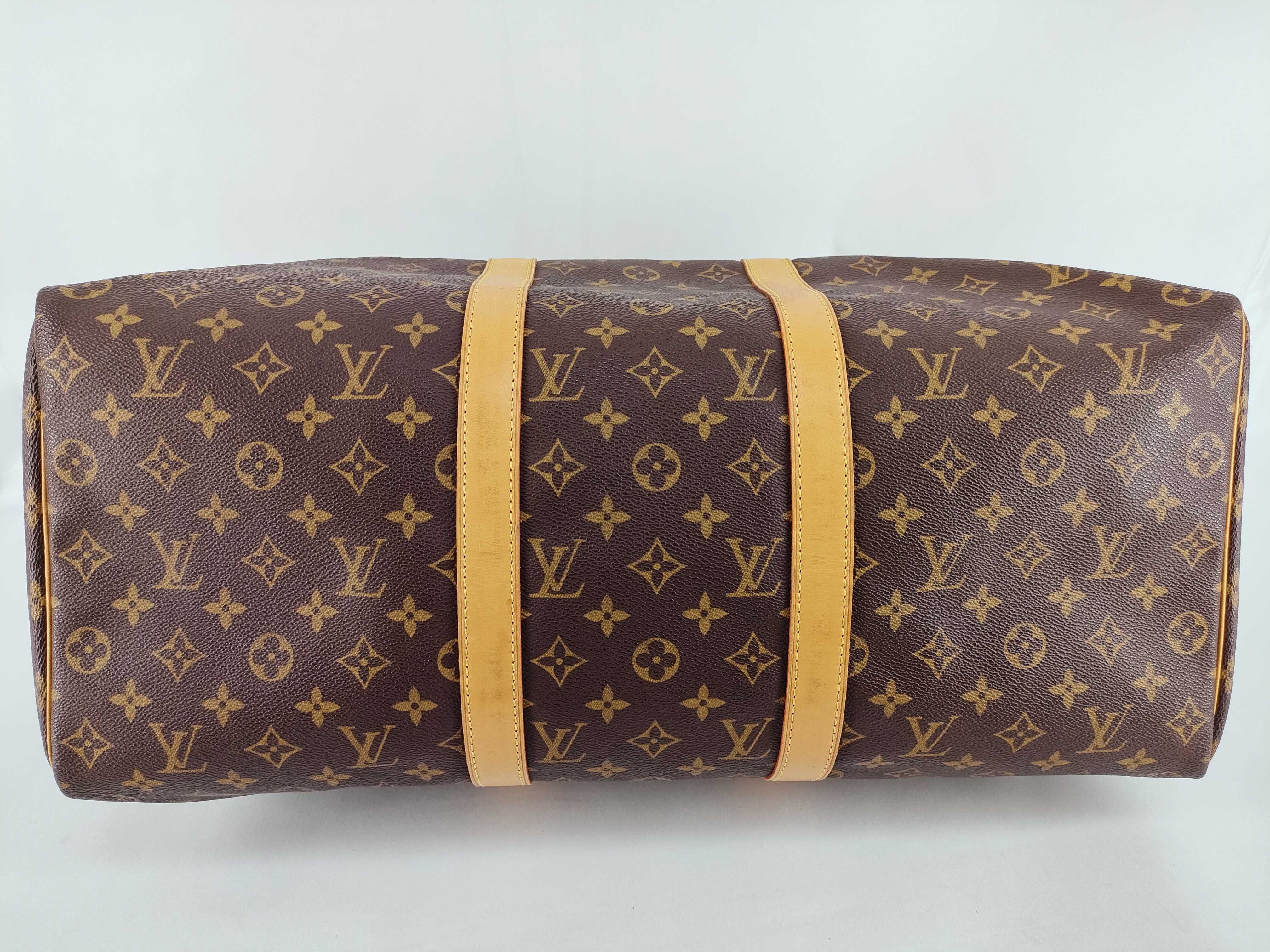 Monogram Vuitton Keepall 45 Boston Bag — view 7