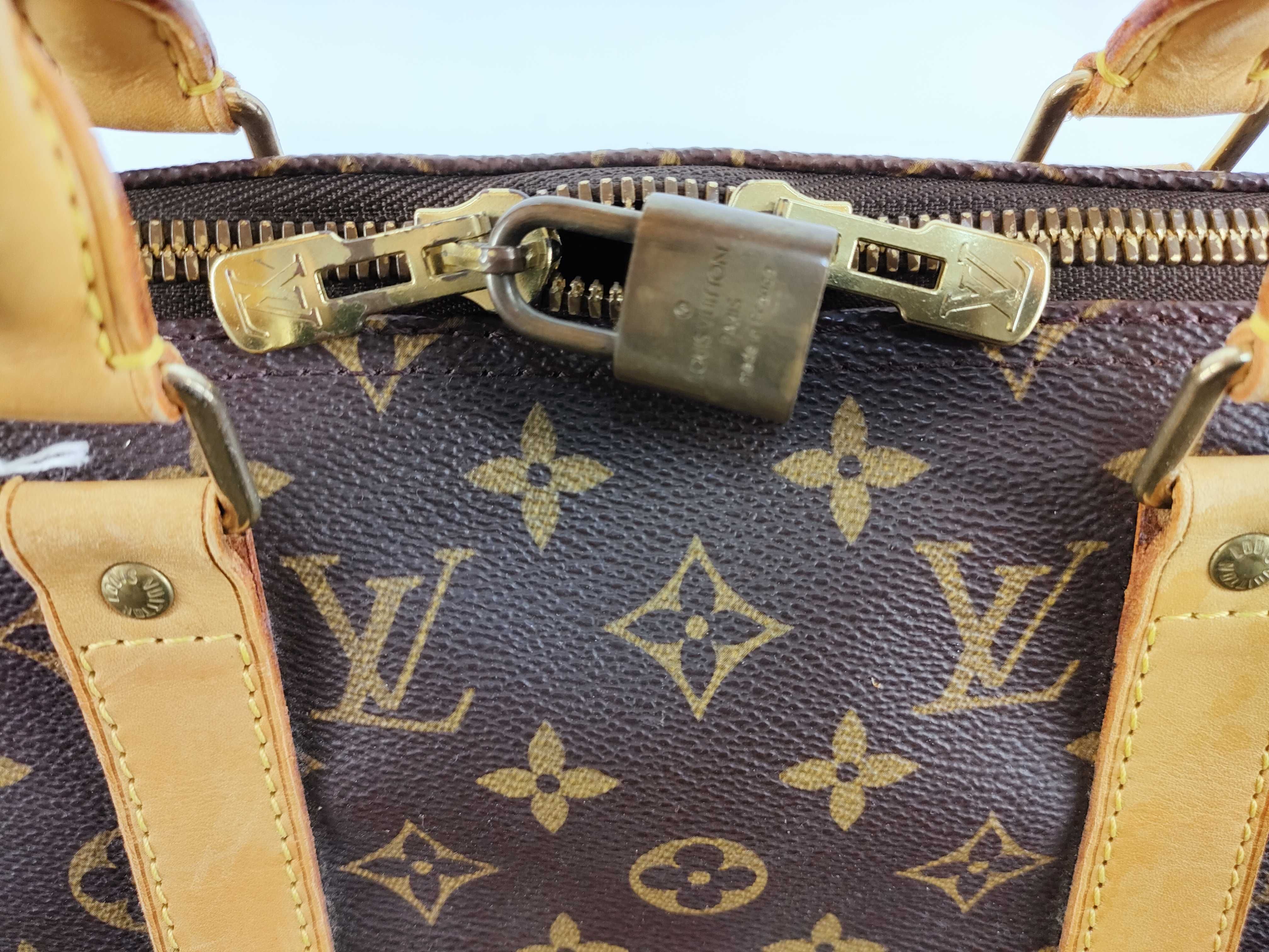 Monogram Vuitton Keepall 45 Boston Bag — view 8