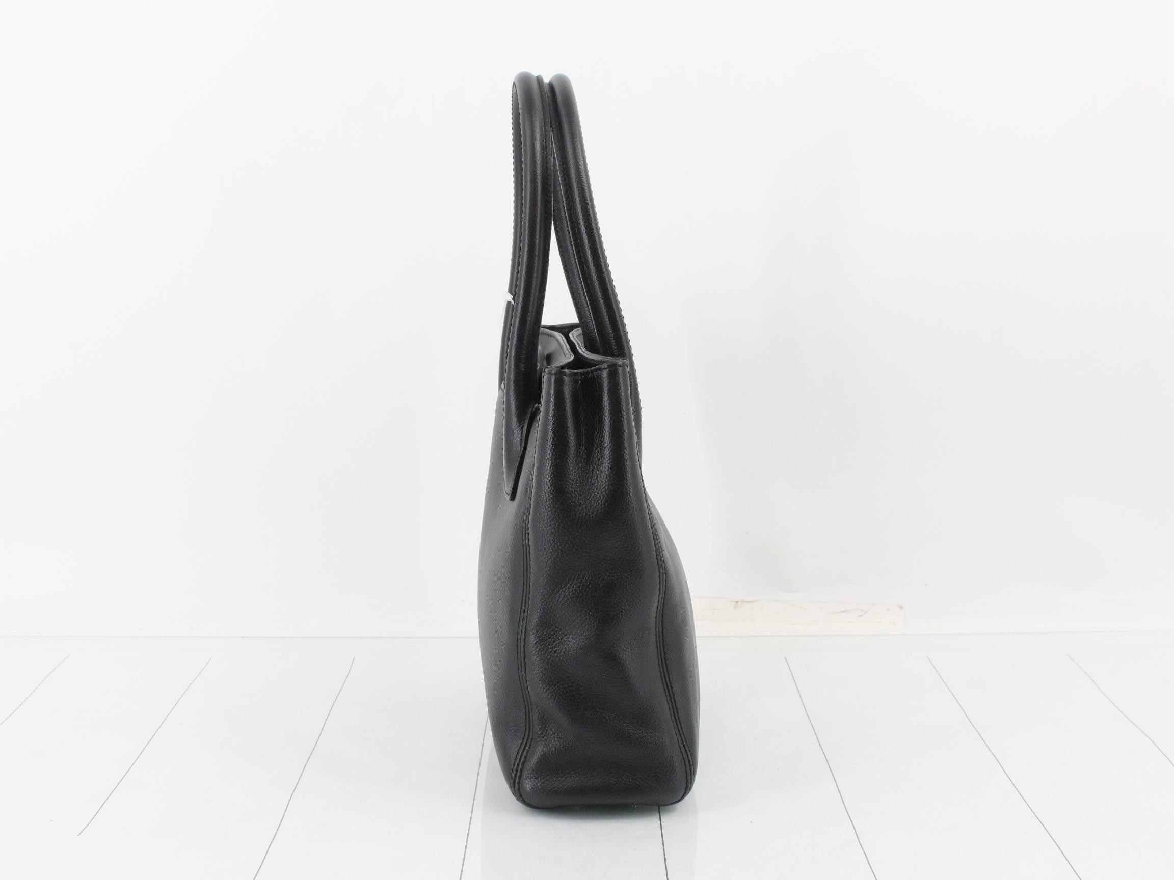 2.55 Executive Small Tote Bag, Caviar Skin — view 4