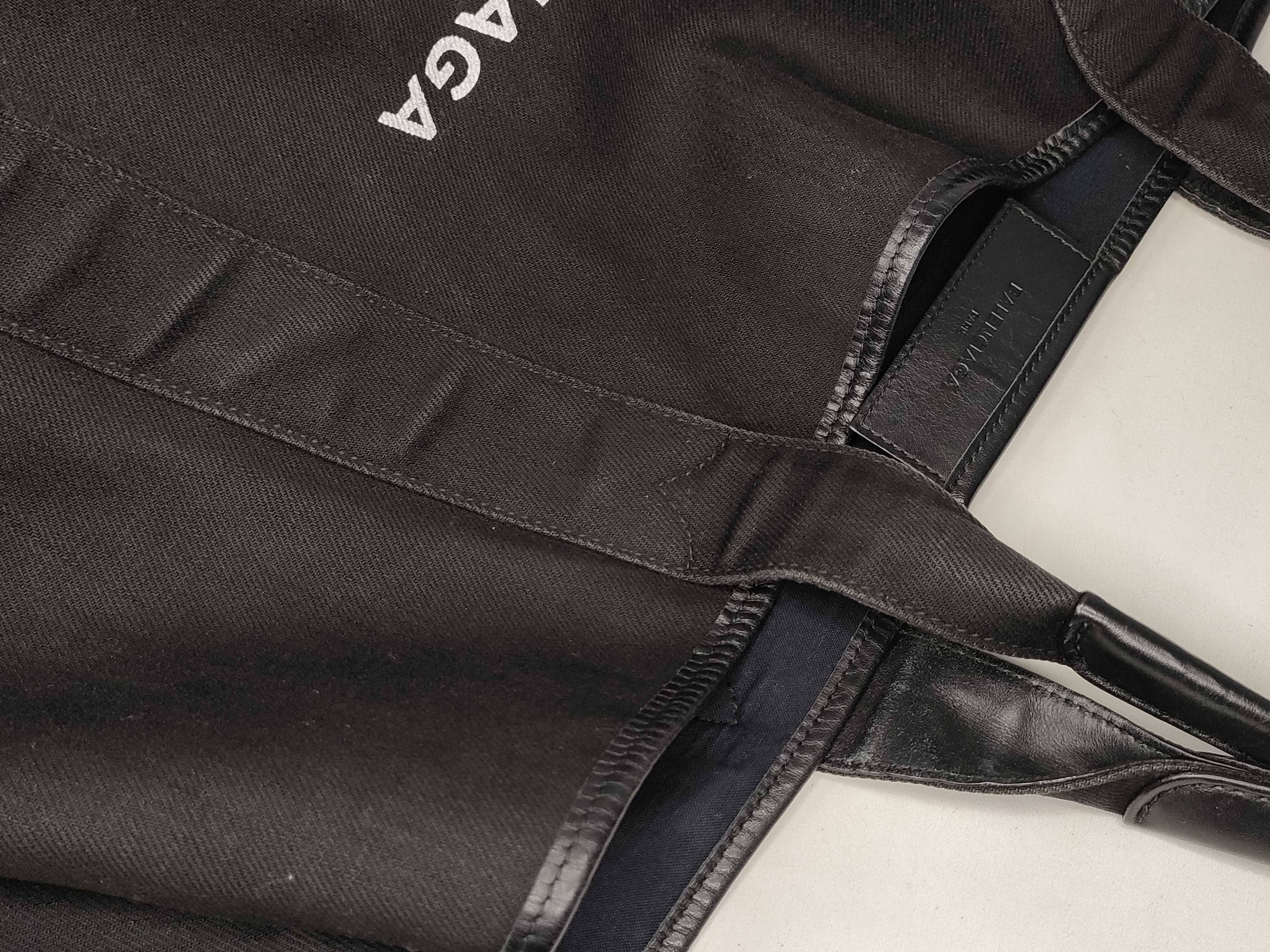 Leather Black 339936 Tote Bag — view 5