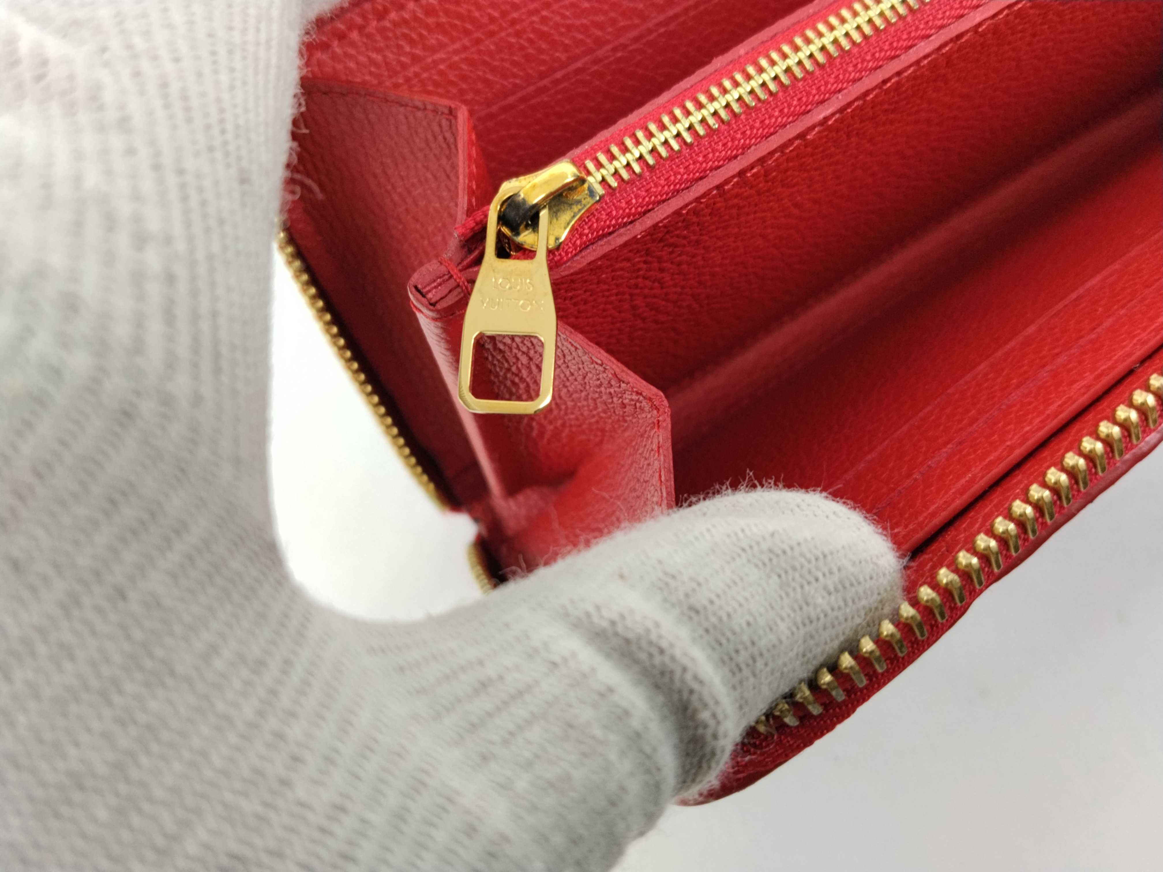 Monogram Empreinte Louis Vuitton Portefeuille Clemence Flower Charm M63920 Wallet — view 11