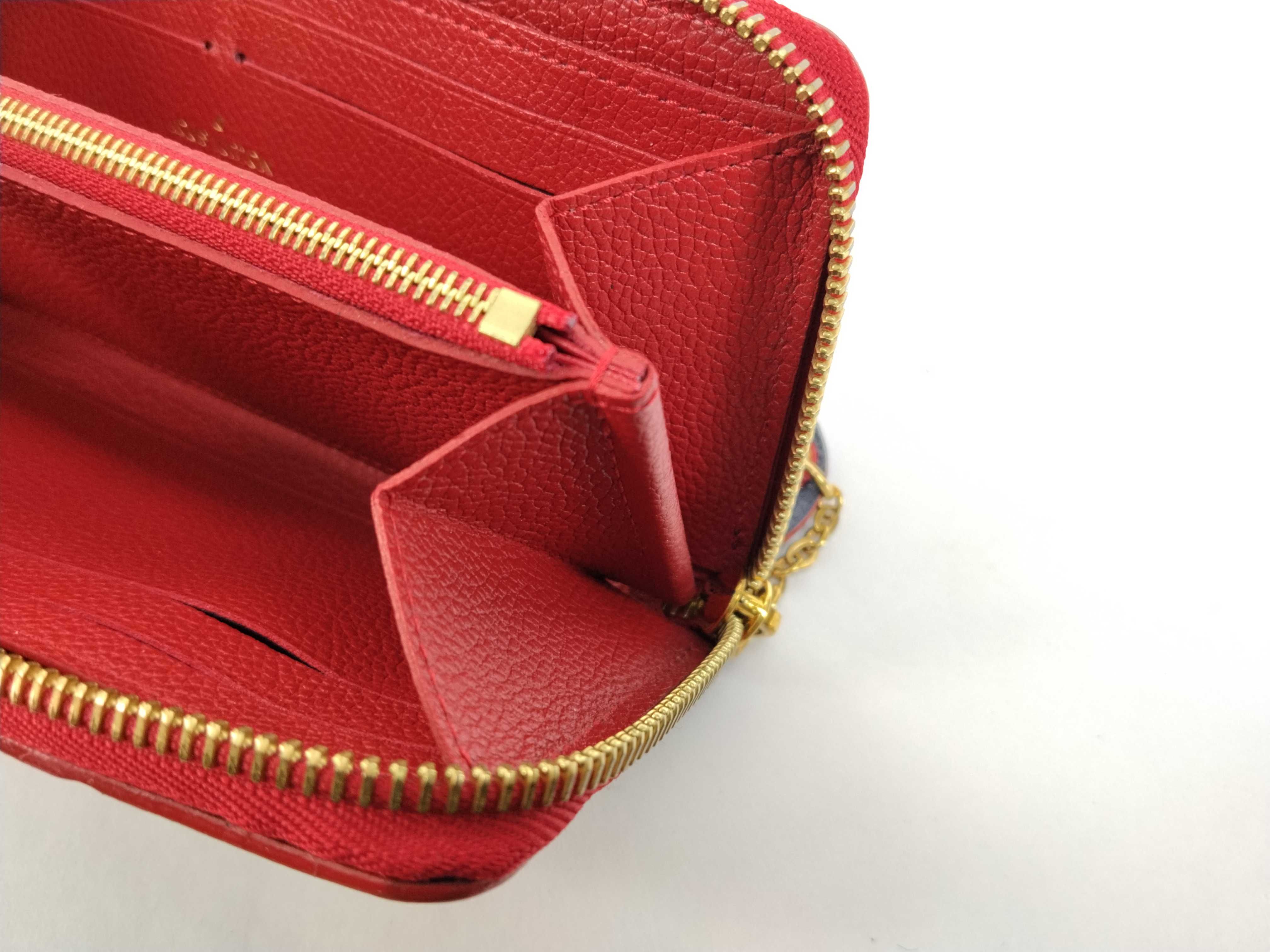 Monogram Empreinte Louis Vuitton Portefeuille Clemence Flower Charm M63920 Wallet — view 15