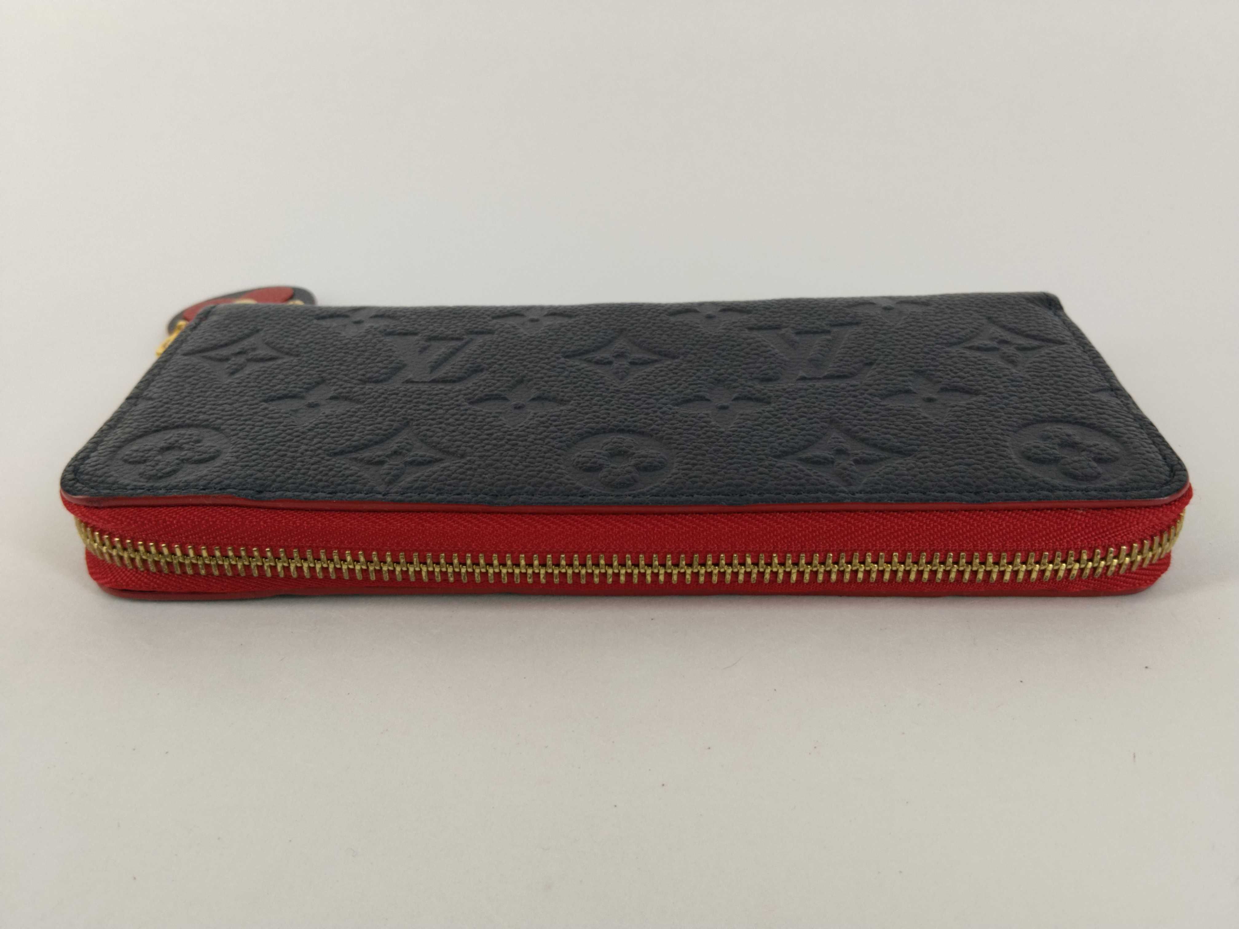 Monogram Empreinte Louis Vuitton Portefeuille Clemence Flower Charm M63920 Wallet — view 8