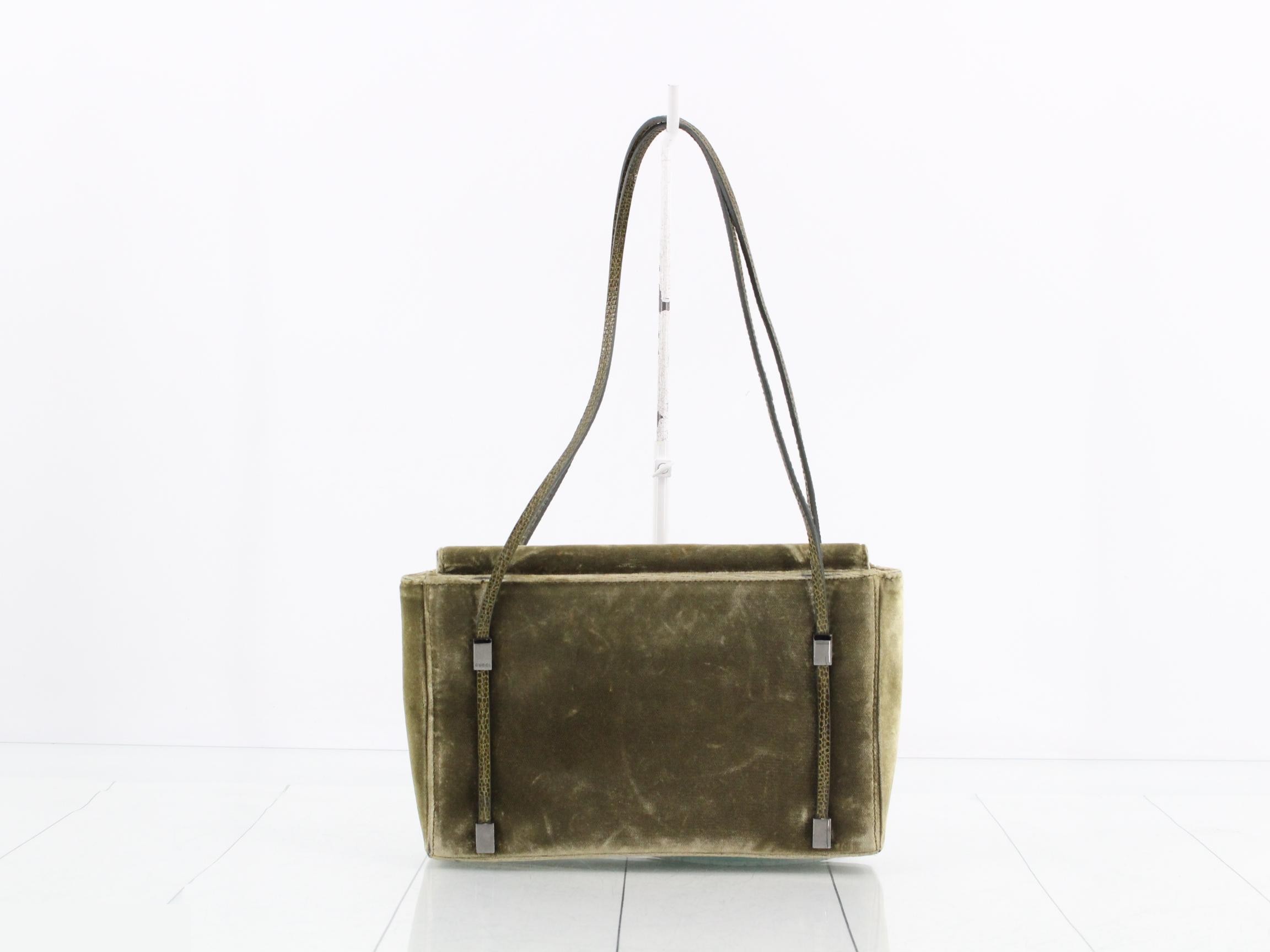 Velour Python One-Shoulder Bag — view 2
