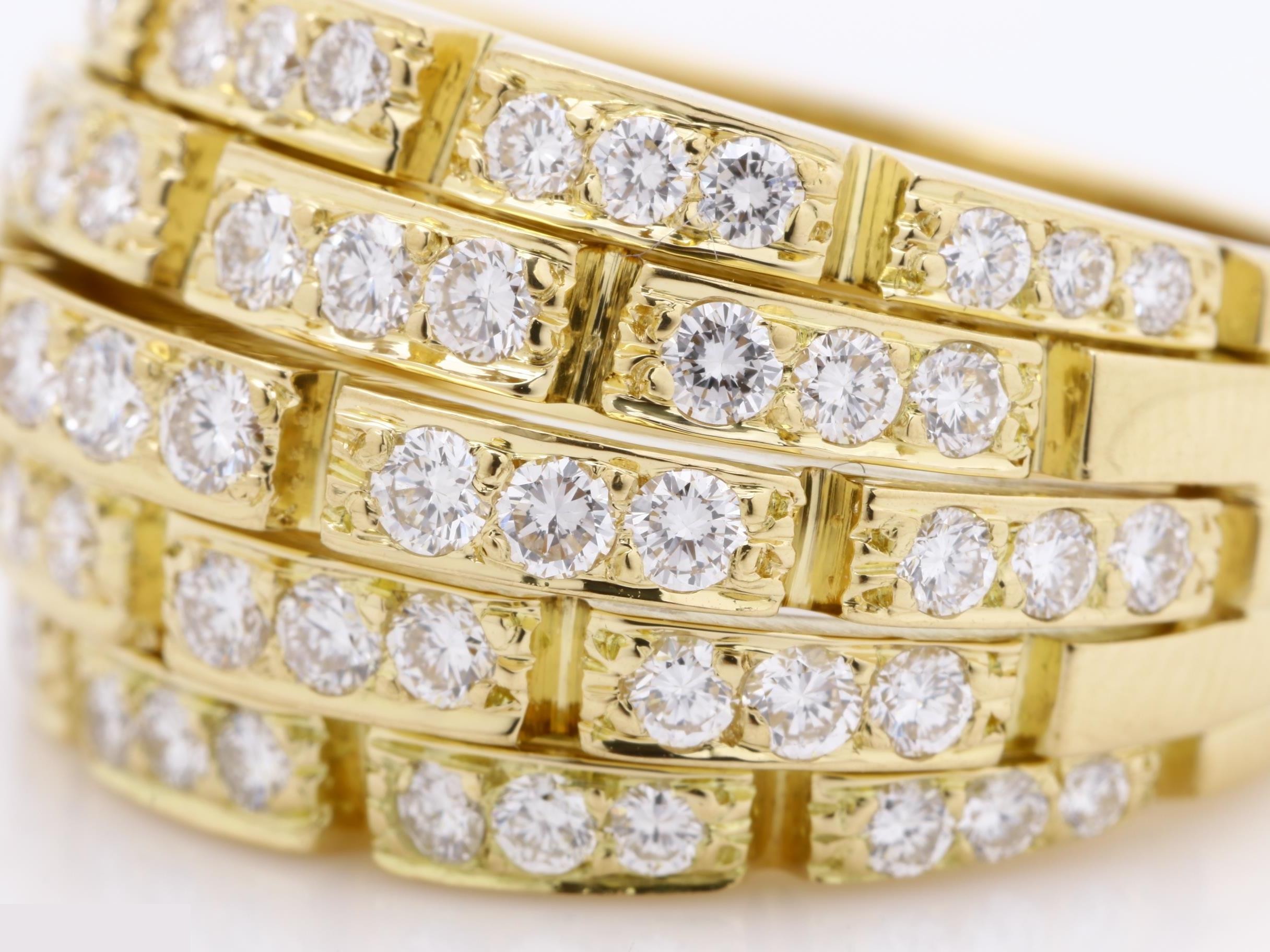 Oriane Ring, Diamond Ring, K18YG, 12.9g, Size #51 — view 3