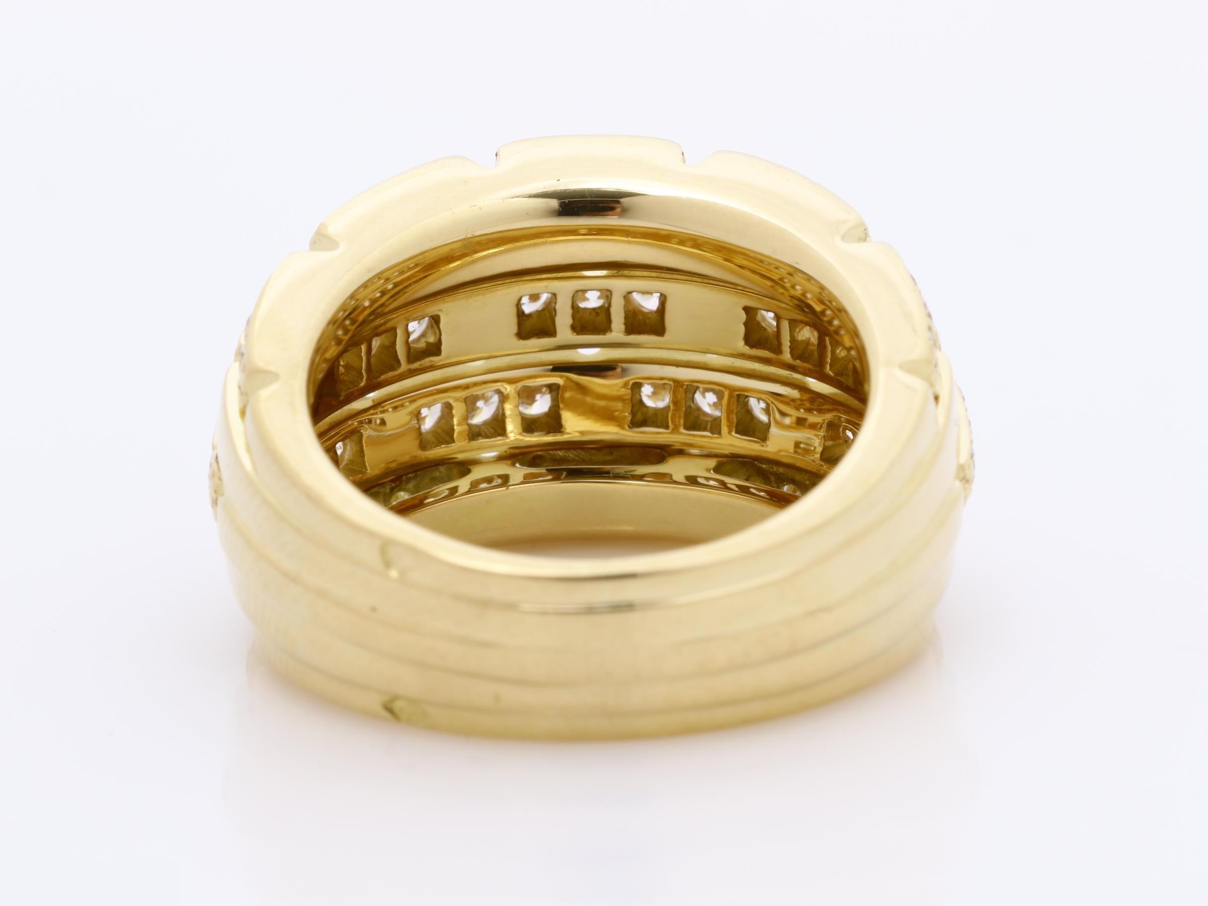 Oriane Ring, Diamond Ring, K18YG, 12.9g, Size #51 — view 4