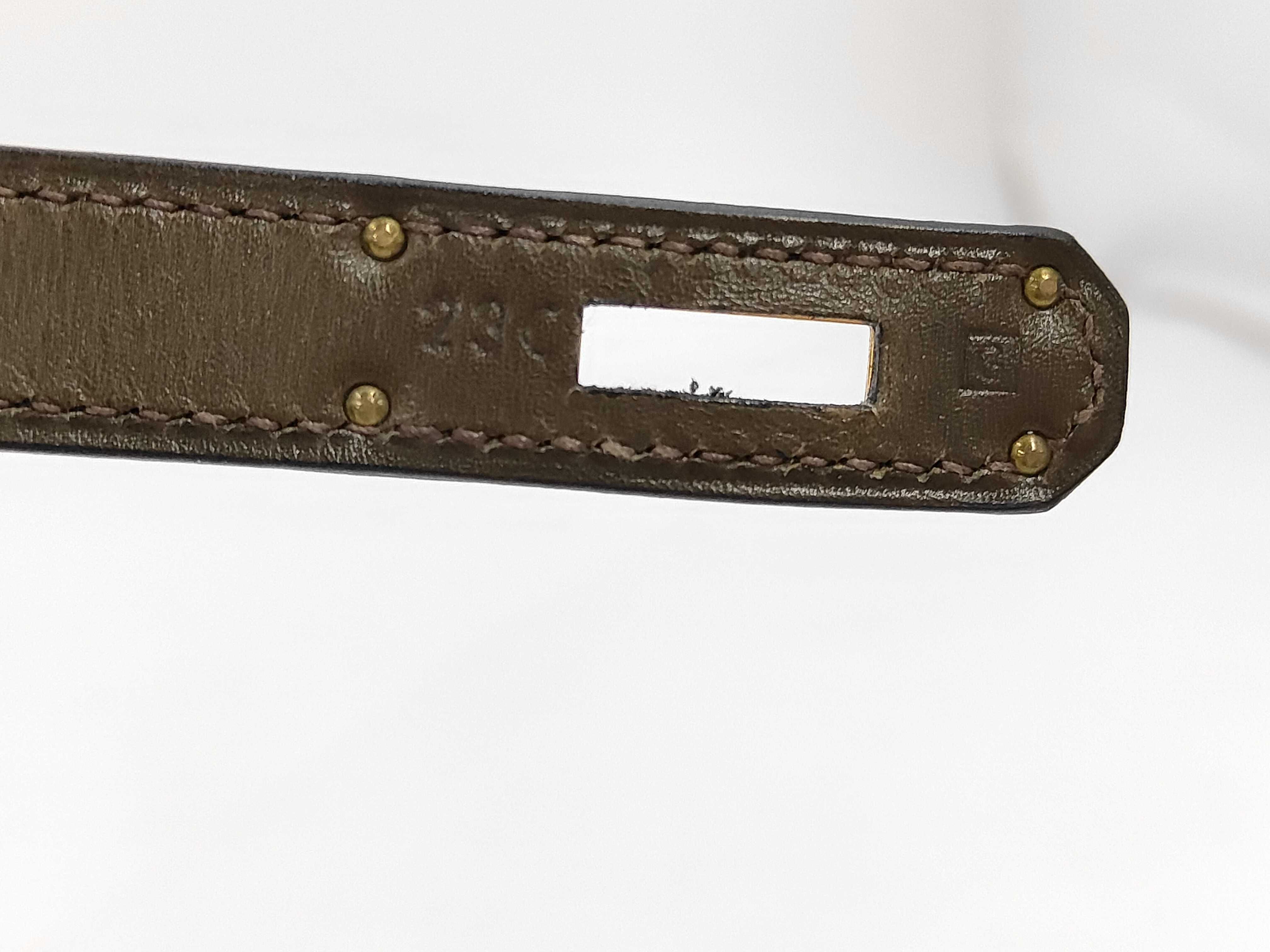 Kelly Gold Hardware Box Brown Handbag — view 10