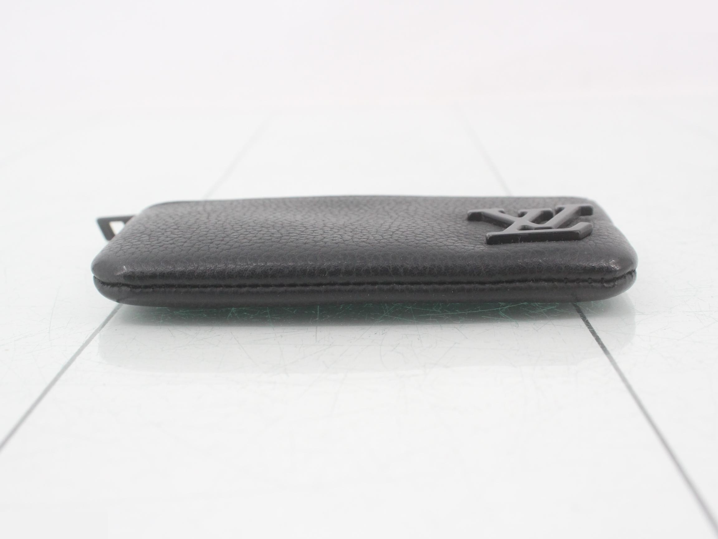 LV Aerogram Pochette Clé Noir Coin Case — view 3
