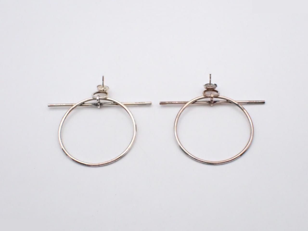 Ag925/11.0g Loop Earrings MM — view 2