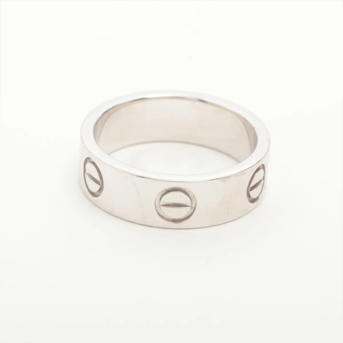 Love Ring 750 (WG) 6.6g Size 50 H50986 Metal wear — view 2