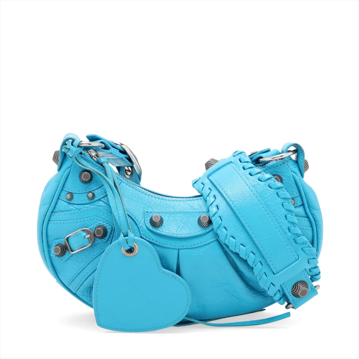 Lucagol XS Leather Shoulder Bag, Blue, 671309