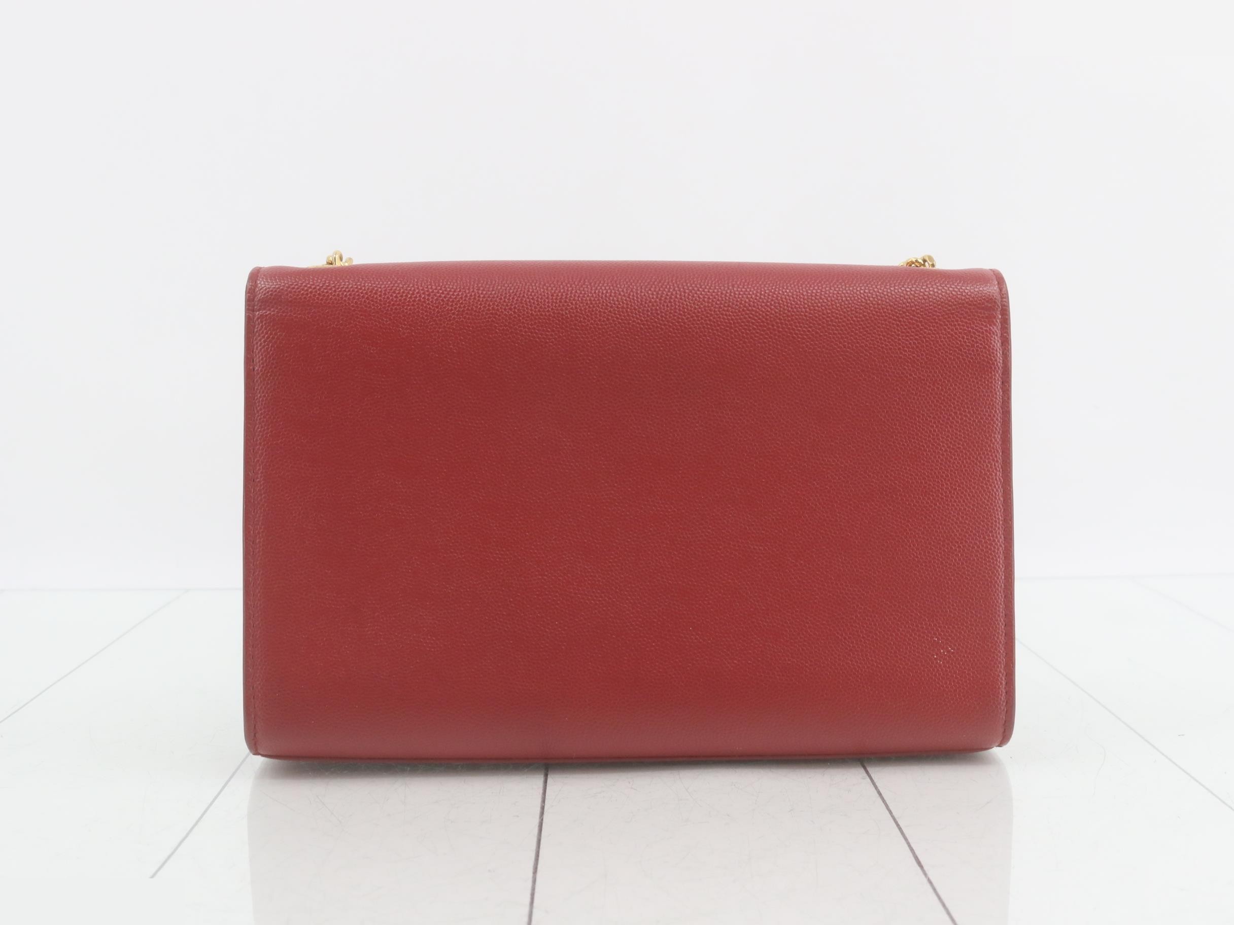 chain shoulder bag, red — view 2
