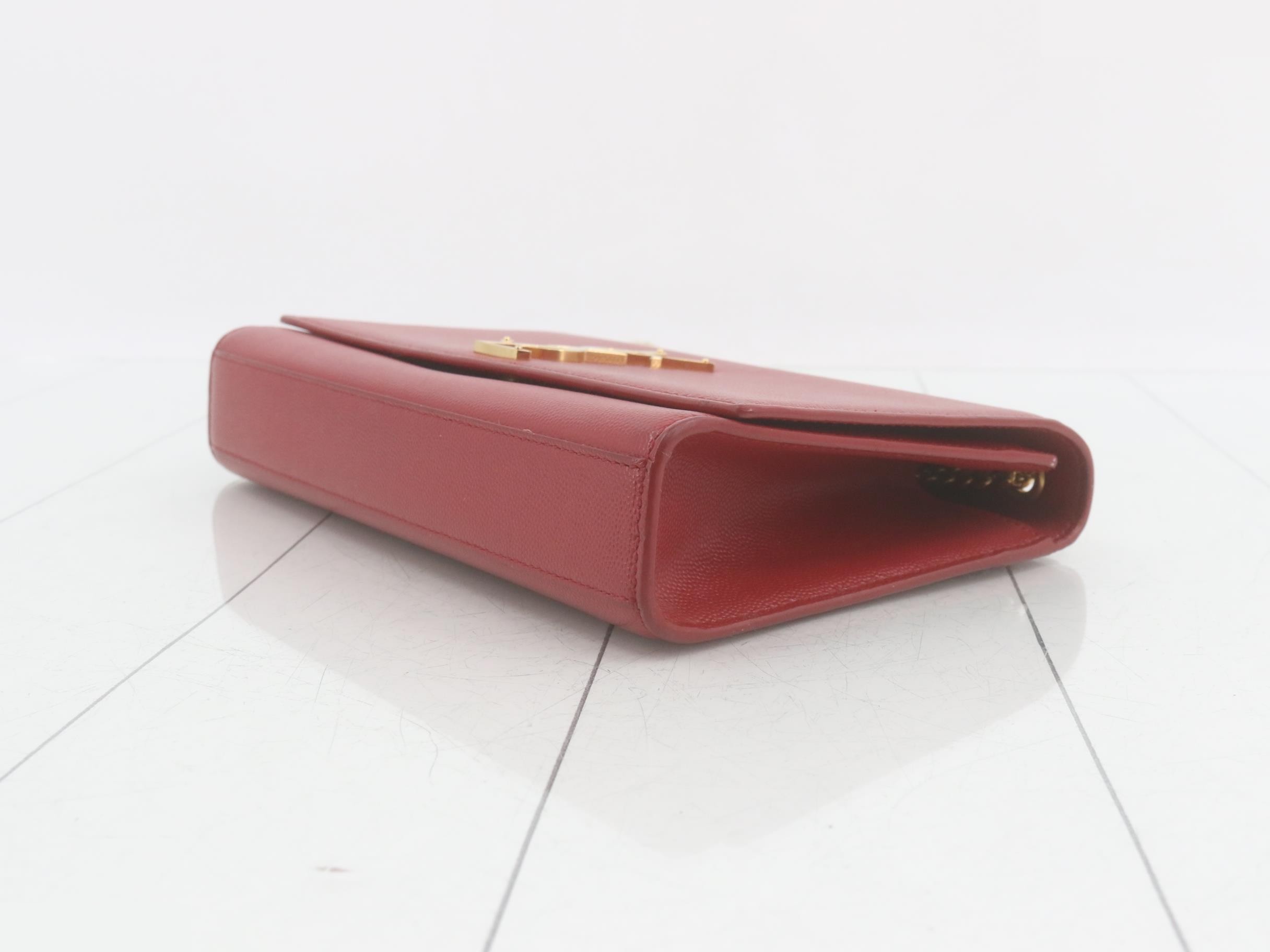 chain shoulder bag, red — view 6