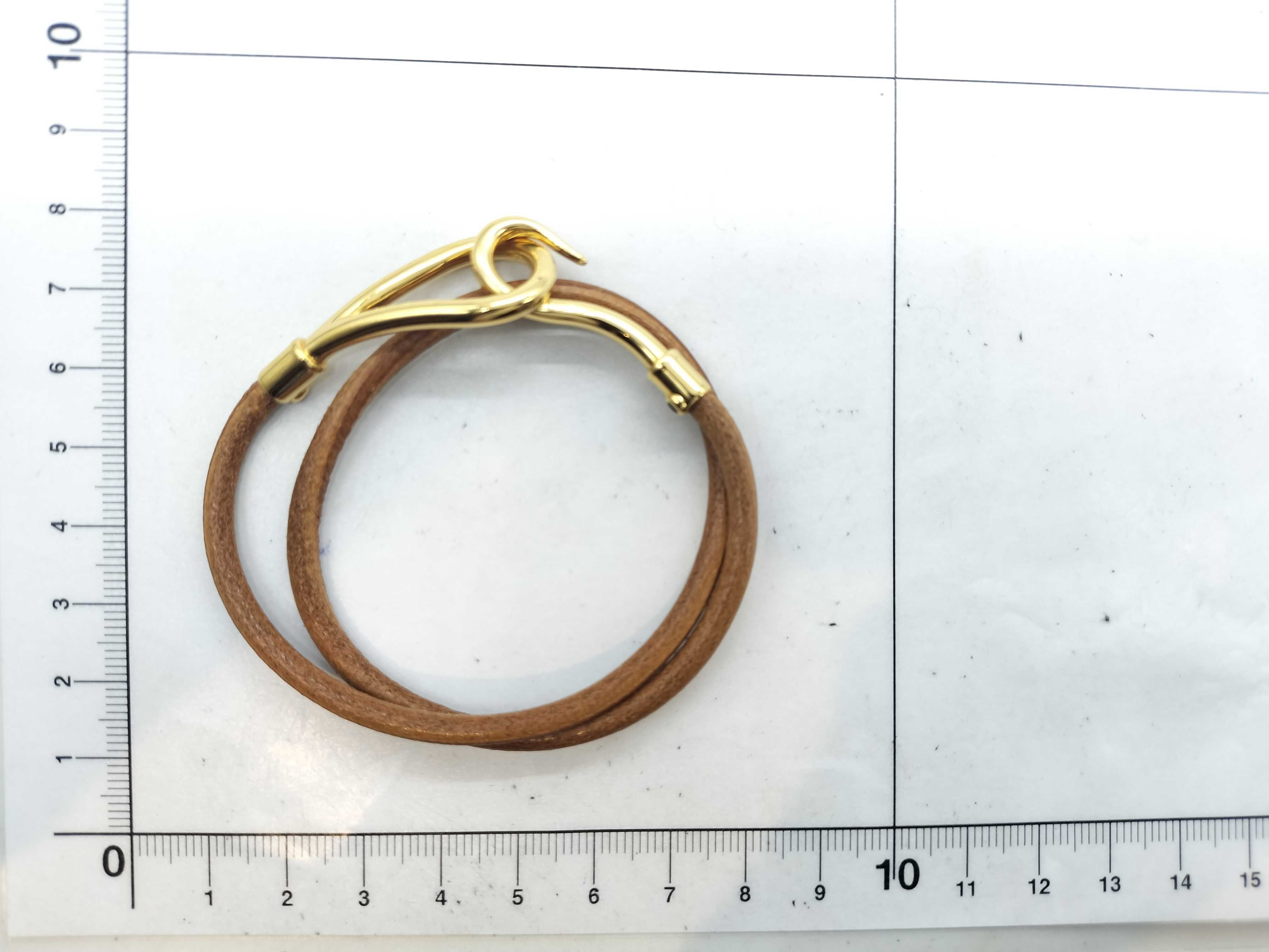 Jumbo Leather Bracelet/Bangle — view 5