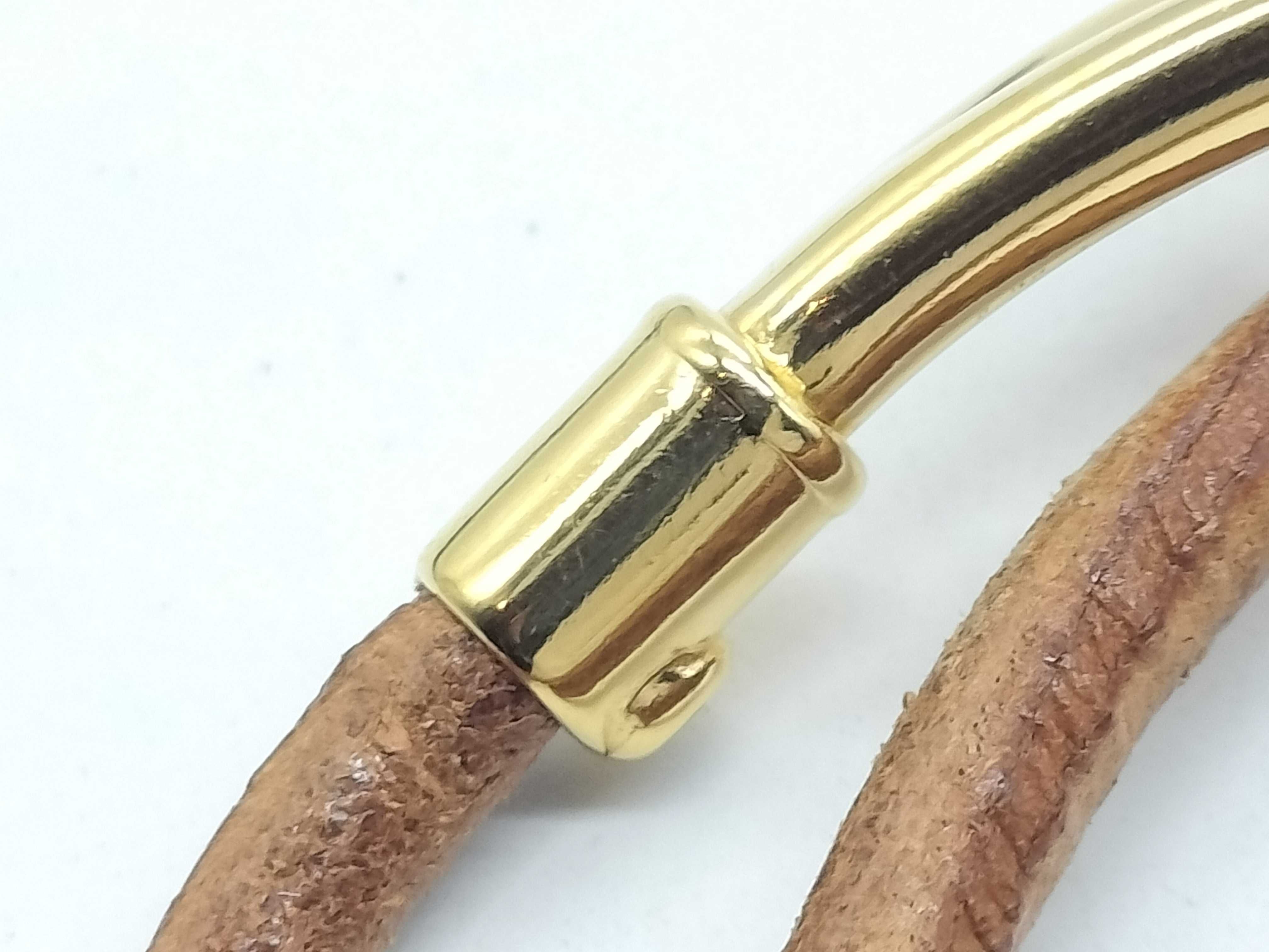 Jumbo Leather Bracelet/Bangle — view 6