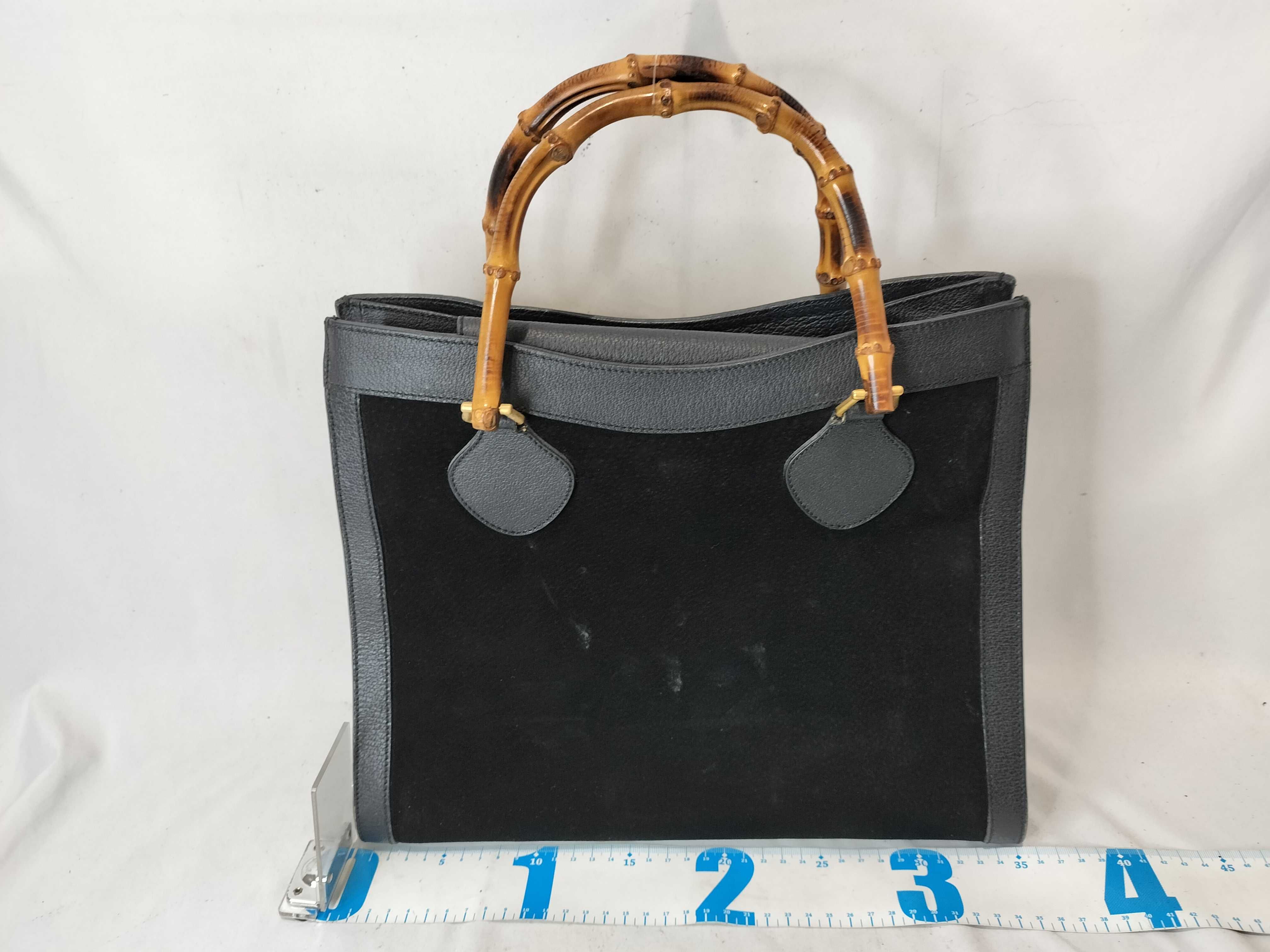 Bamboo Suede Leather Handbag — view 2