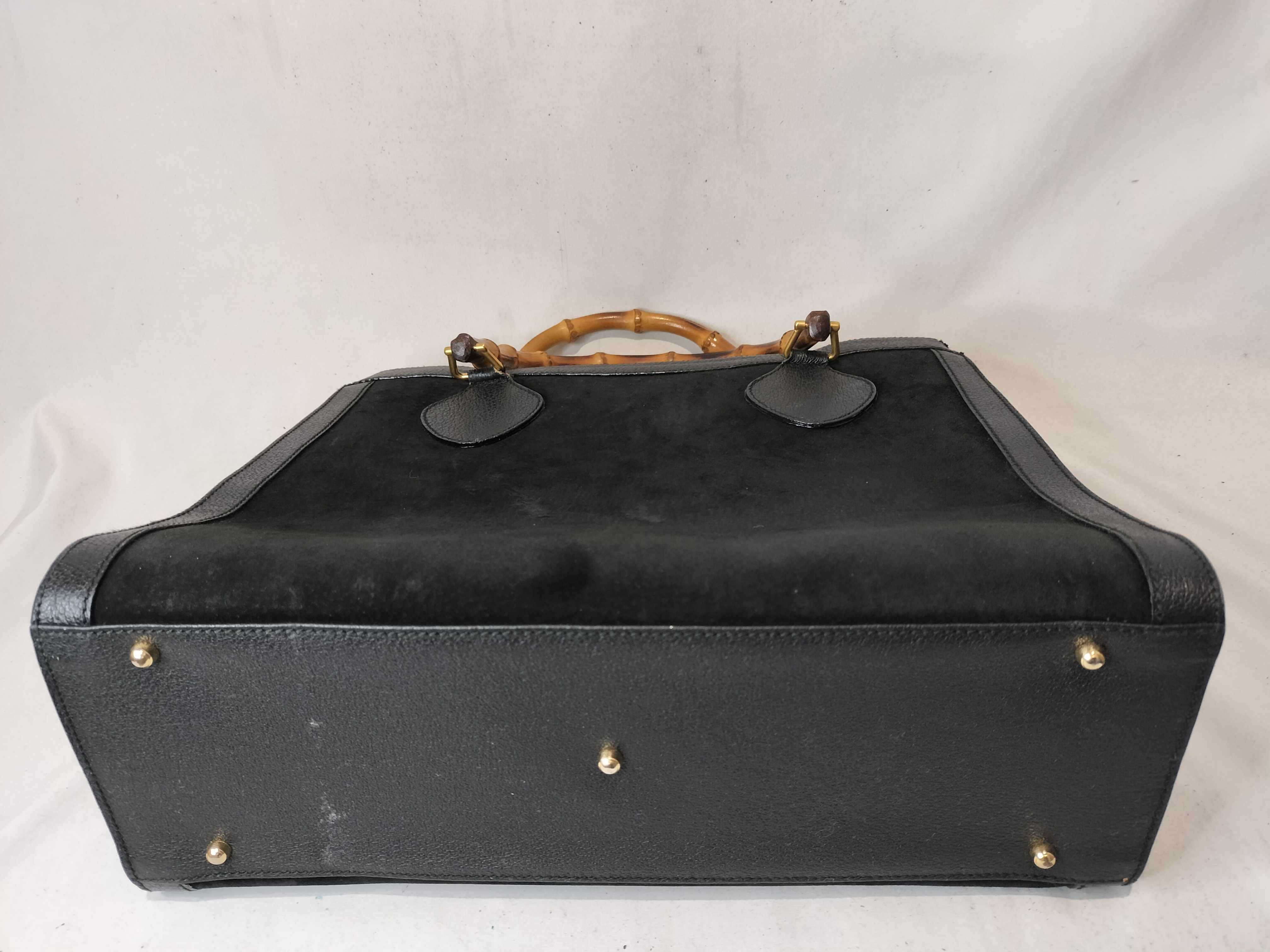 Bamboo Suede Leather Handbag — view 7
