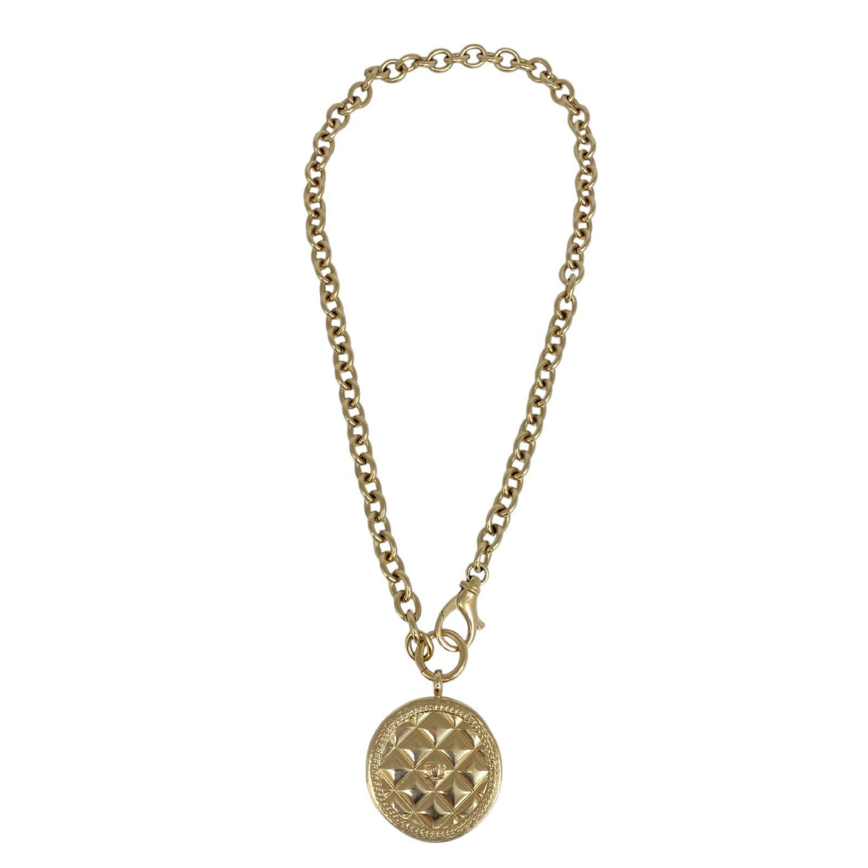 【*Shipped from: Hong Kong*】CHANEL Gold-colored Metal Coin Necklace B15 K Necklace — view 5