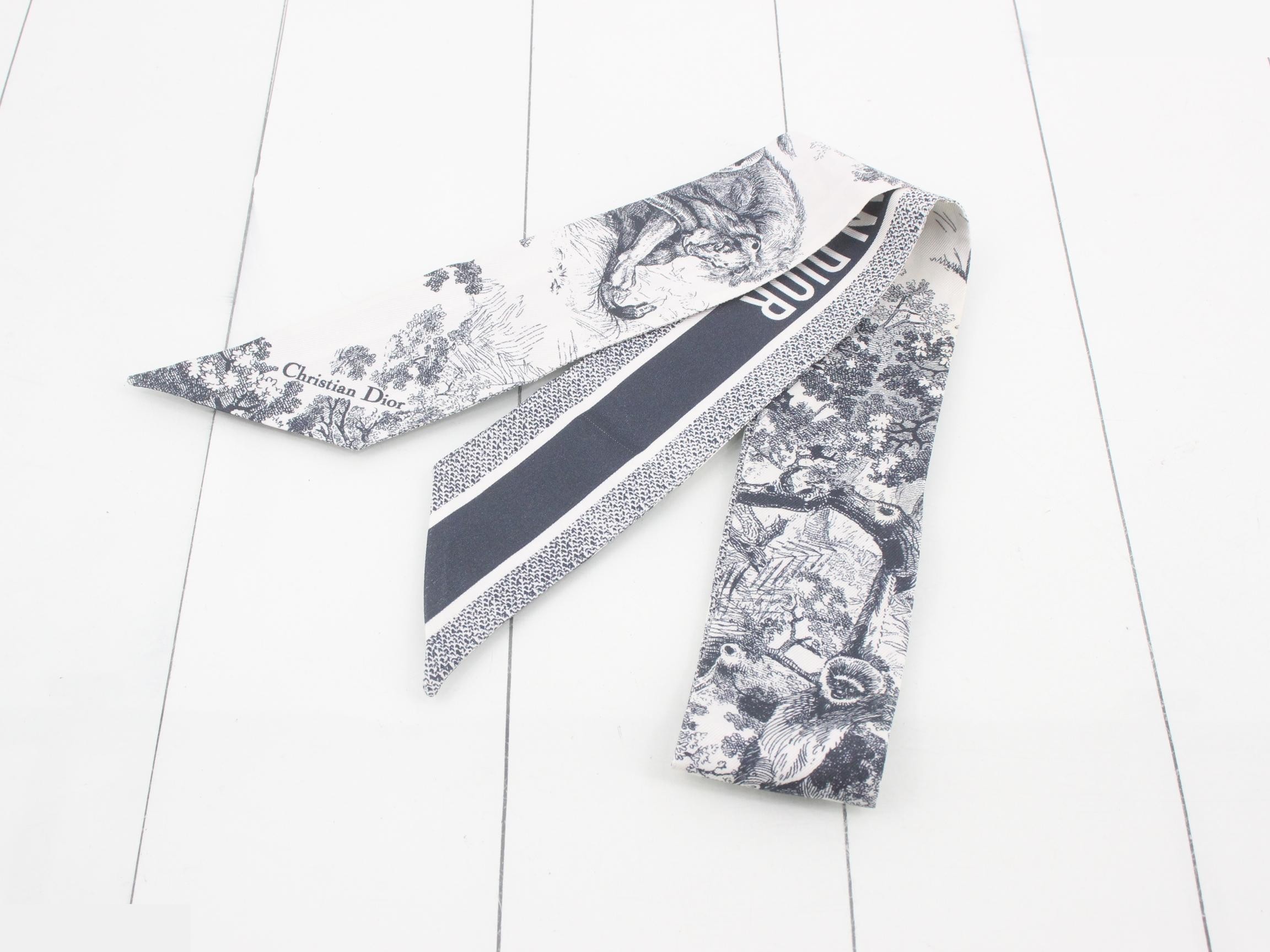 Mitzah Toile de Jouy Sauvage Silk Scarf — view 2