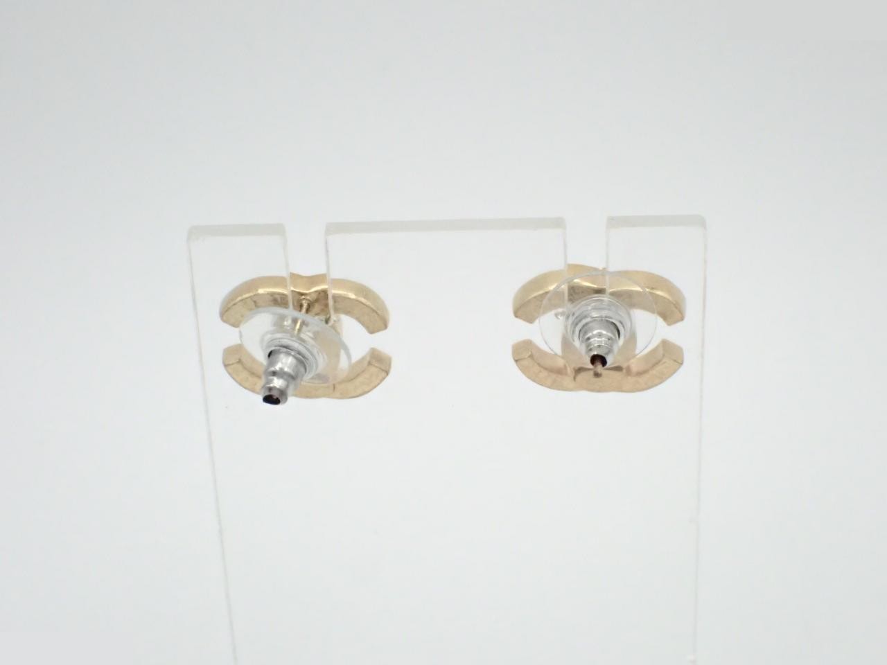 Coco Mark Earrings, Gold, 03P — view 2
