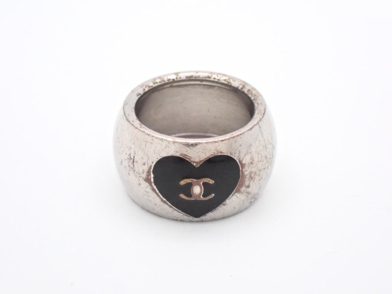 Coco Heart Ring, Silver, Size #10 — view 2
