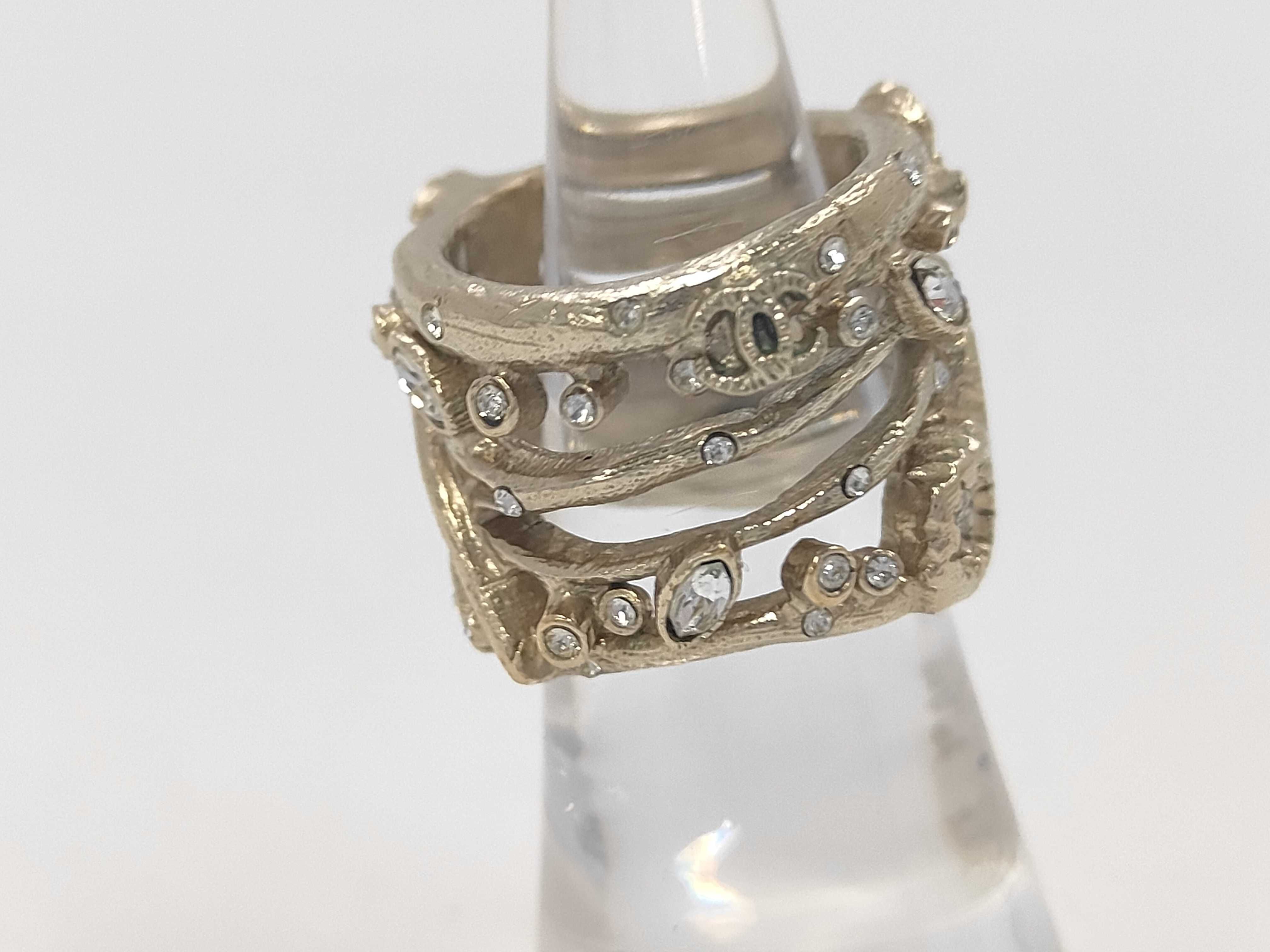 B11A Ring with GP Hardware and Rhinestones — view 3