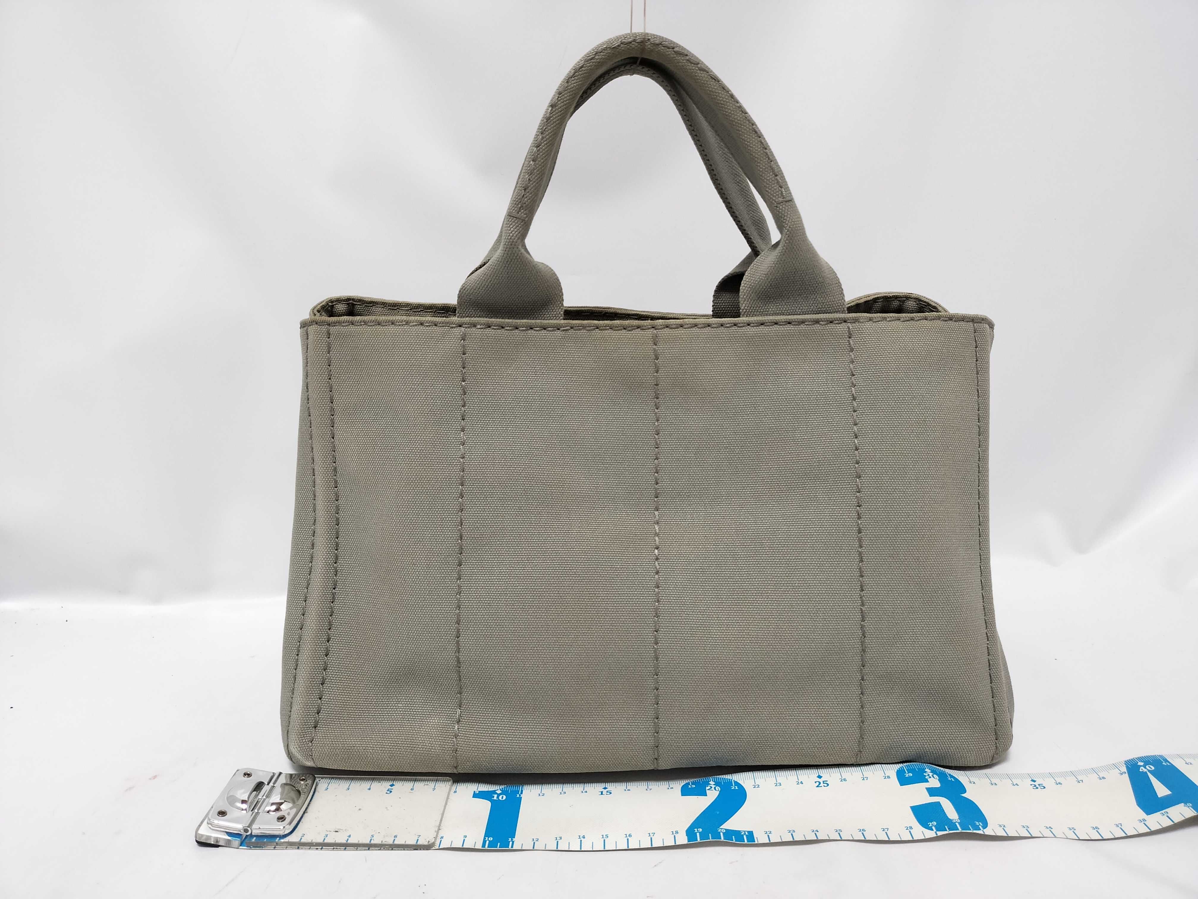 Canapa Tote Shoulder Bag Grey 1BG439 Handbag — view 2