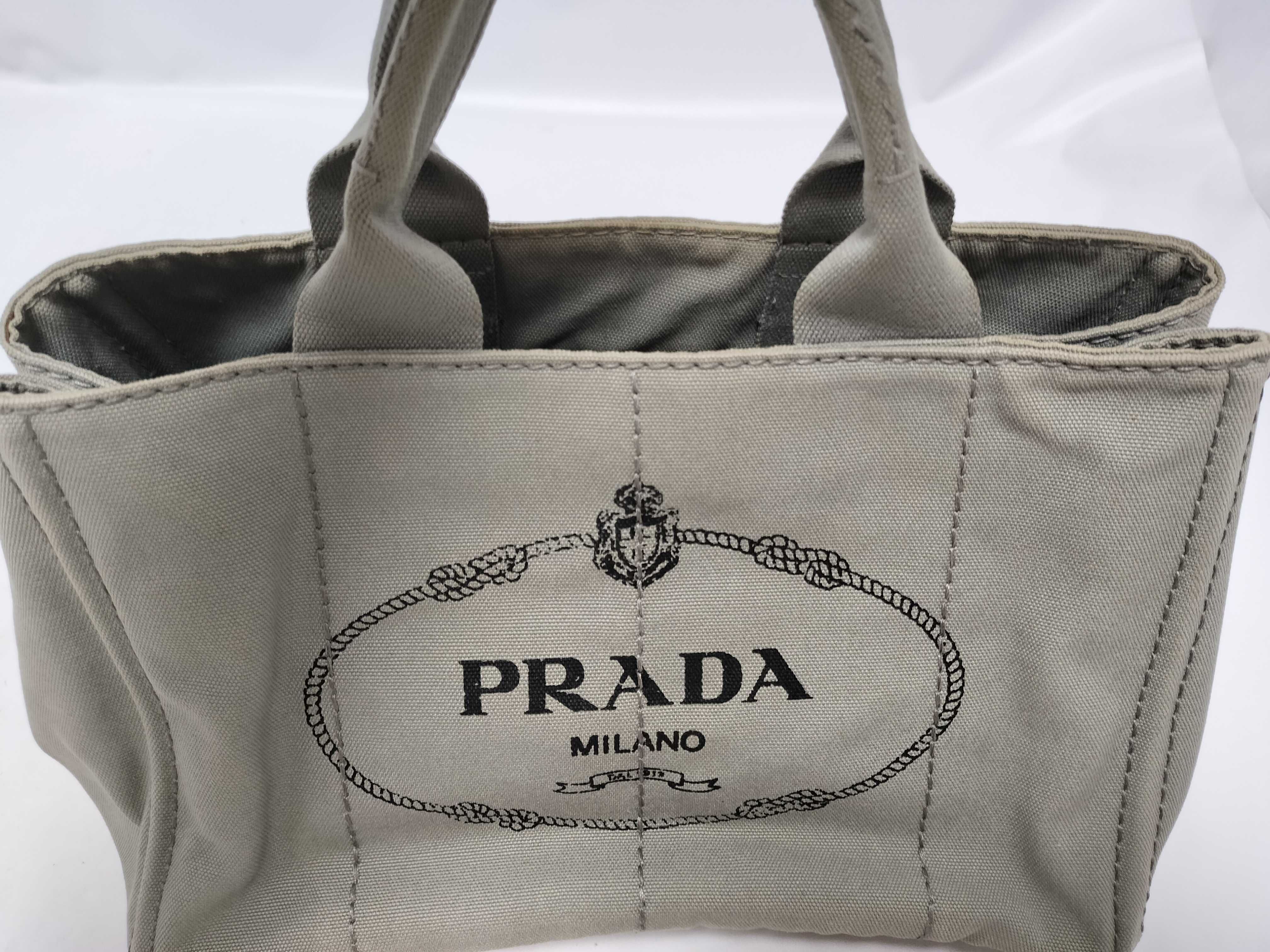 Canapa Tote Shoulder Bag Grey 1BG439 Handbag — view 10