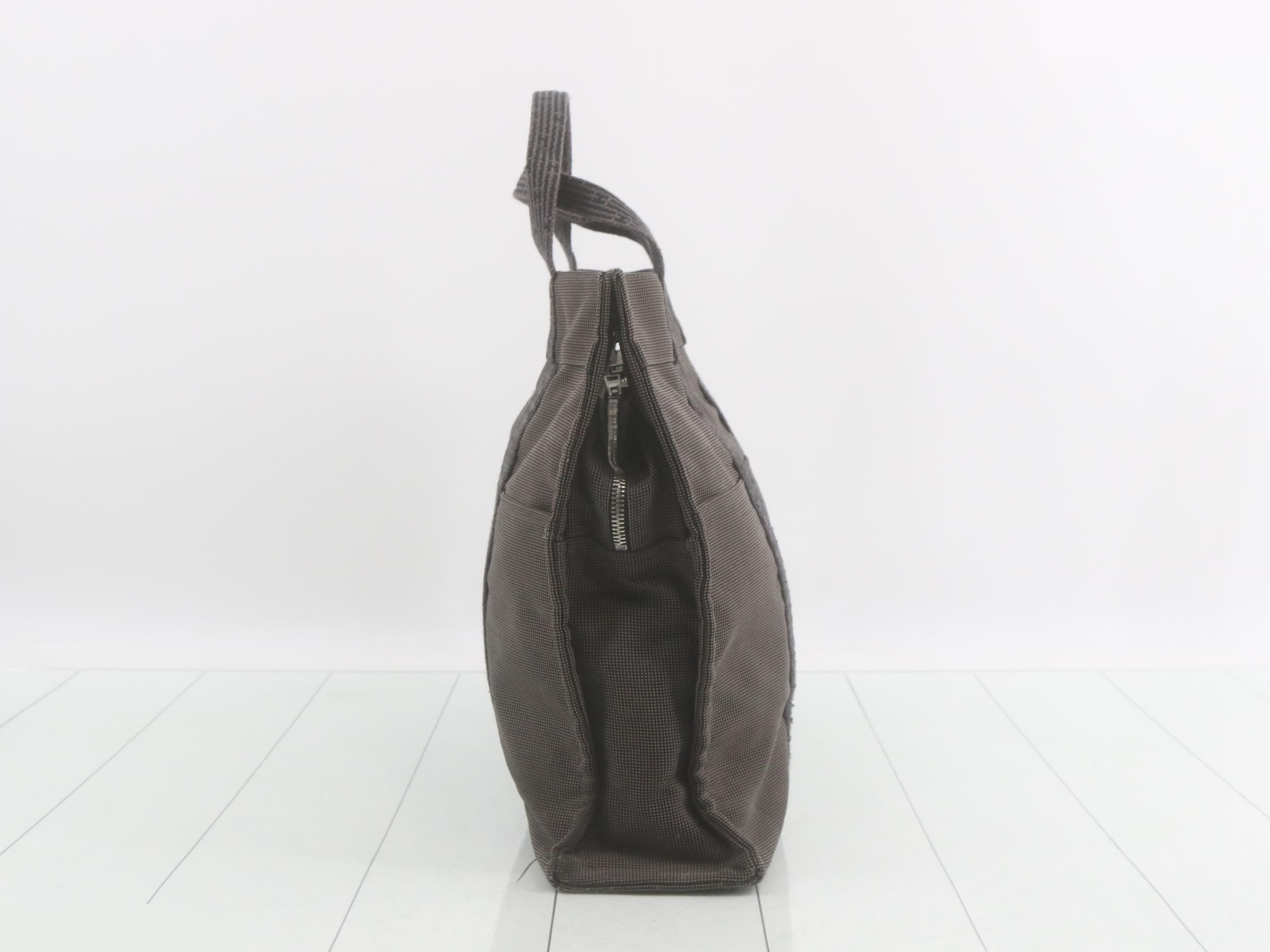 Airline Tote Bag, Black Canvas — view 4