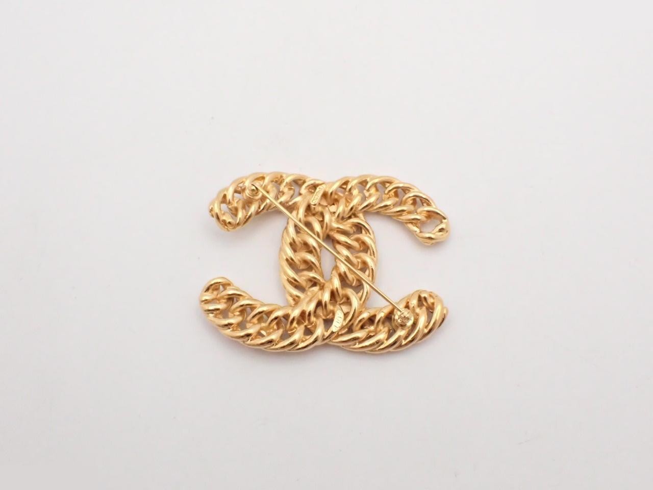brooch, model 1107, chain motif, gold, 7cm wide. — view 2
