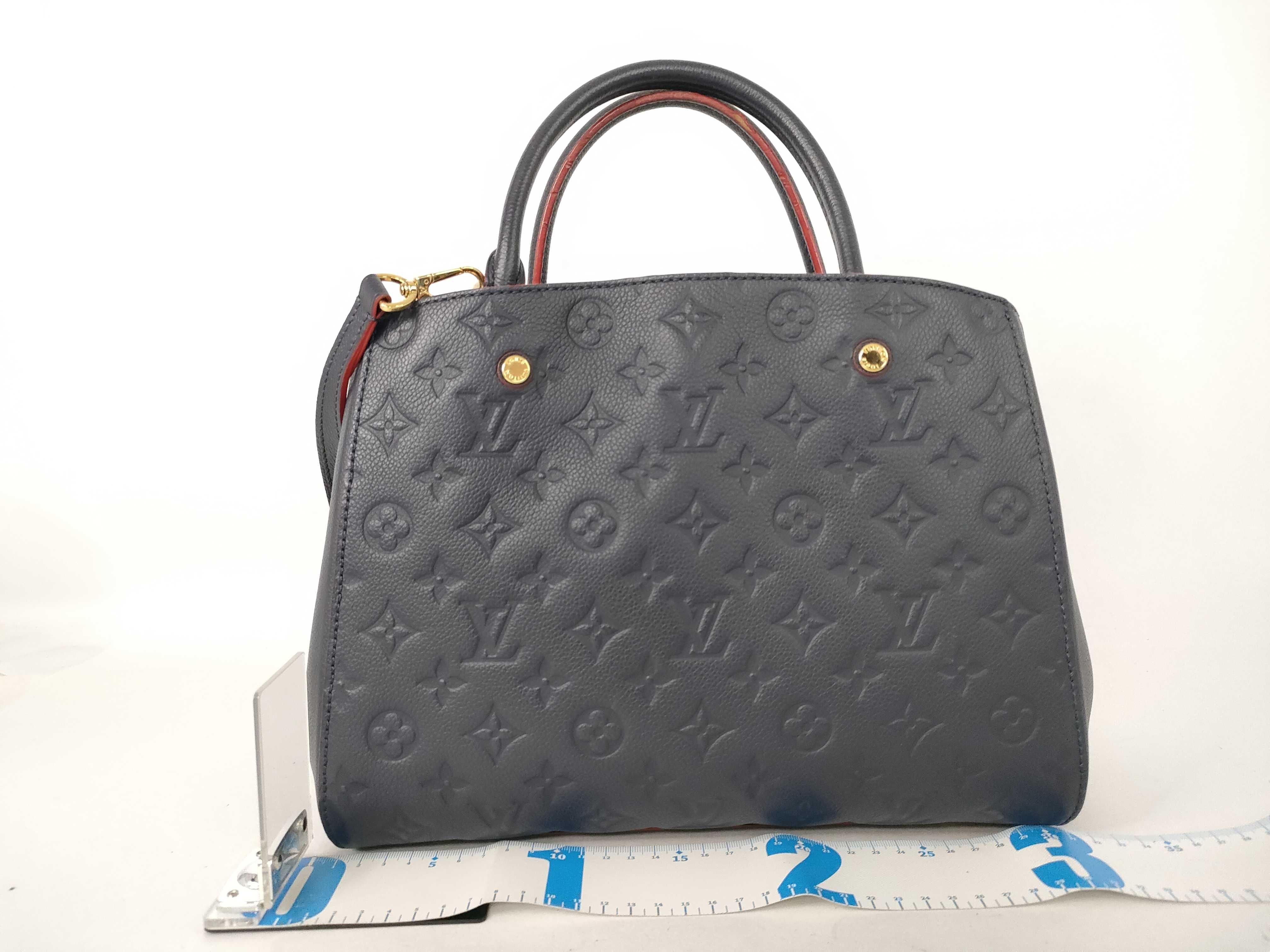 Monogram Empreinte Leather Marine Rouge Montaigne MM Handbag — view 2