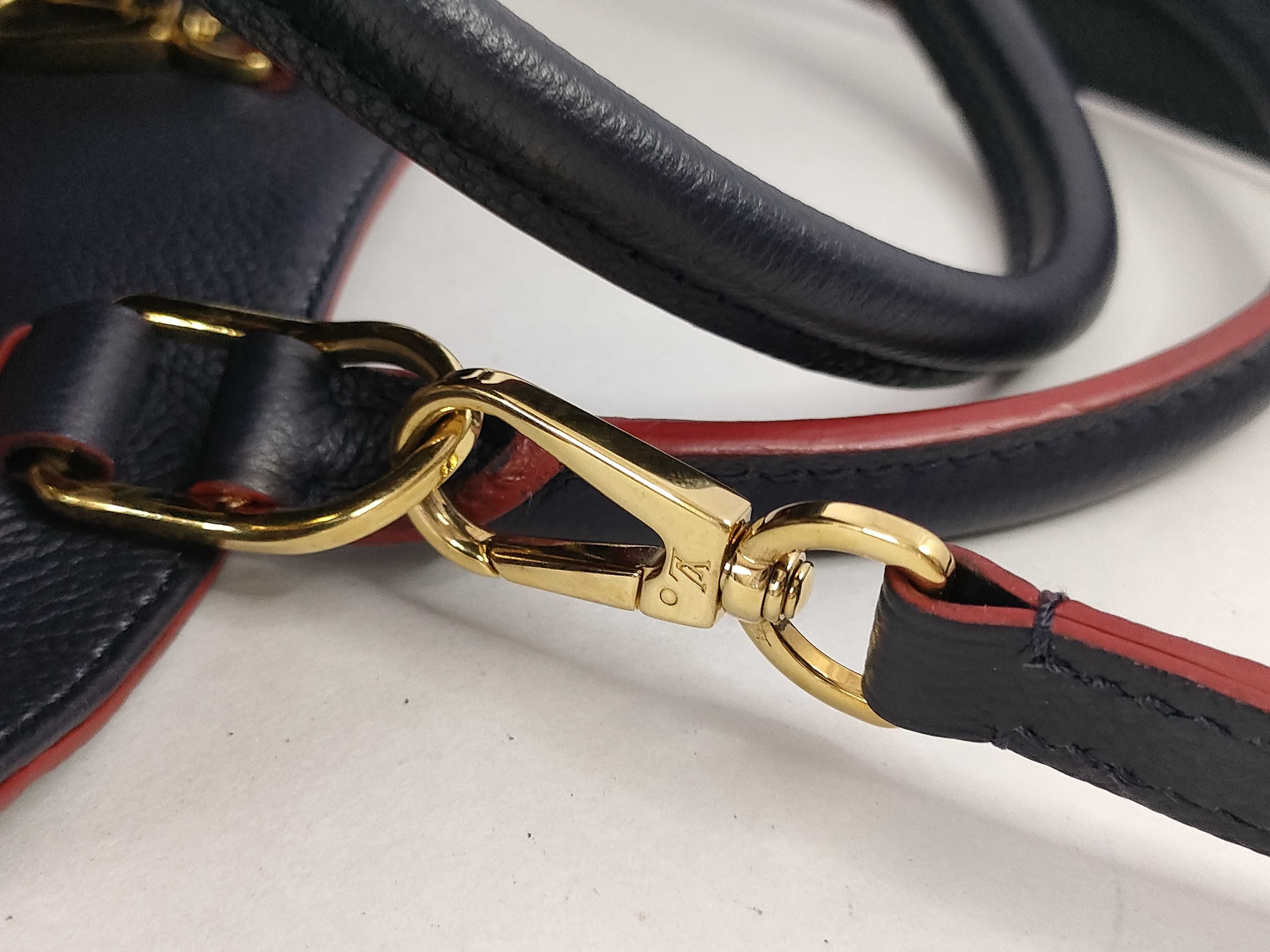 Monogram Empreinte Leather Marine Rouge Montaigne MM Handbag — view 7