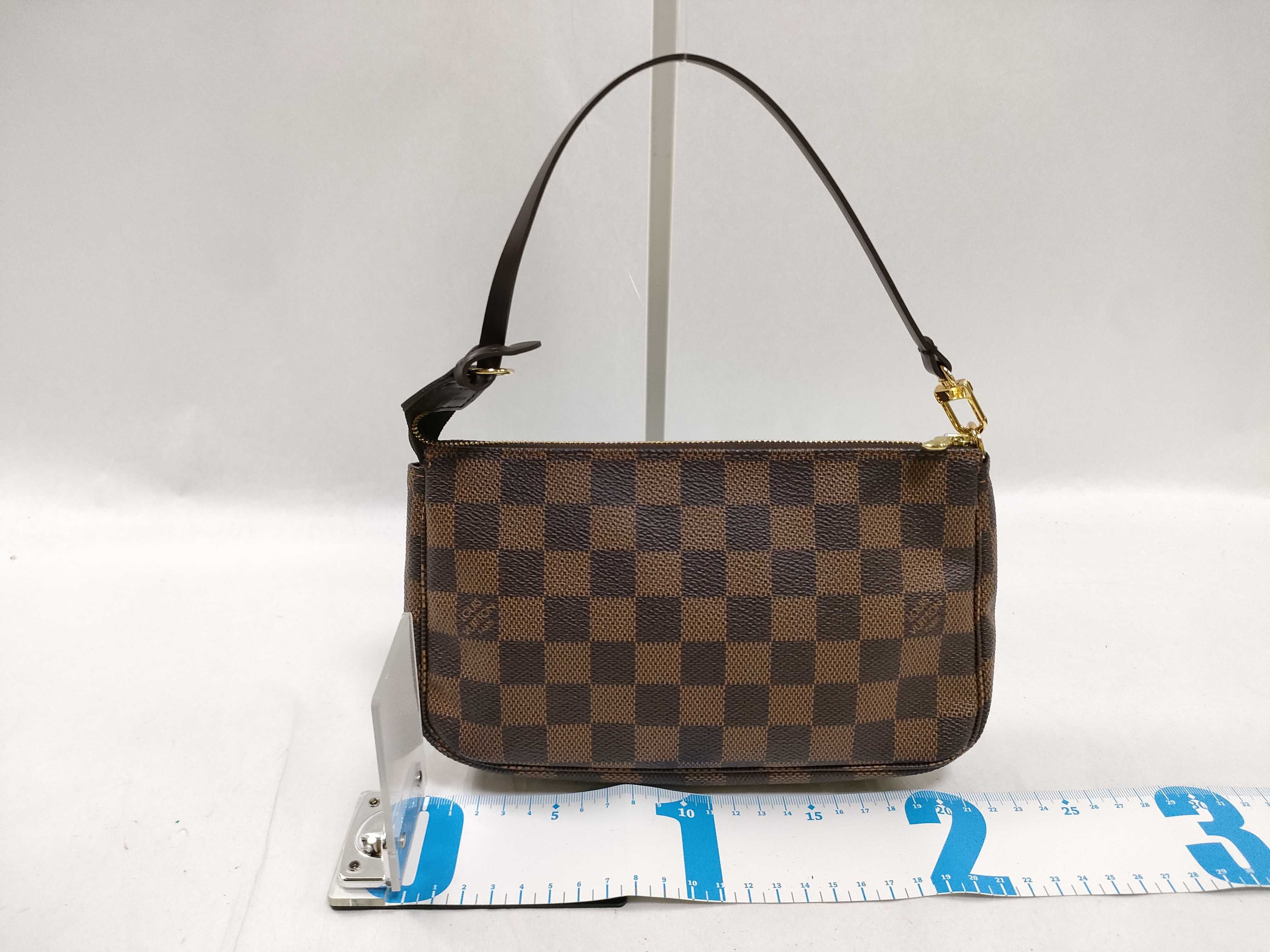 Damier Pochette Accessoires N51985 CA0096 Brown Pouch — view 2