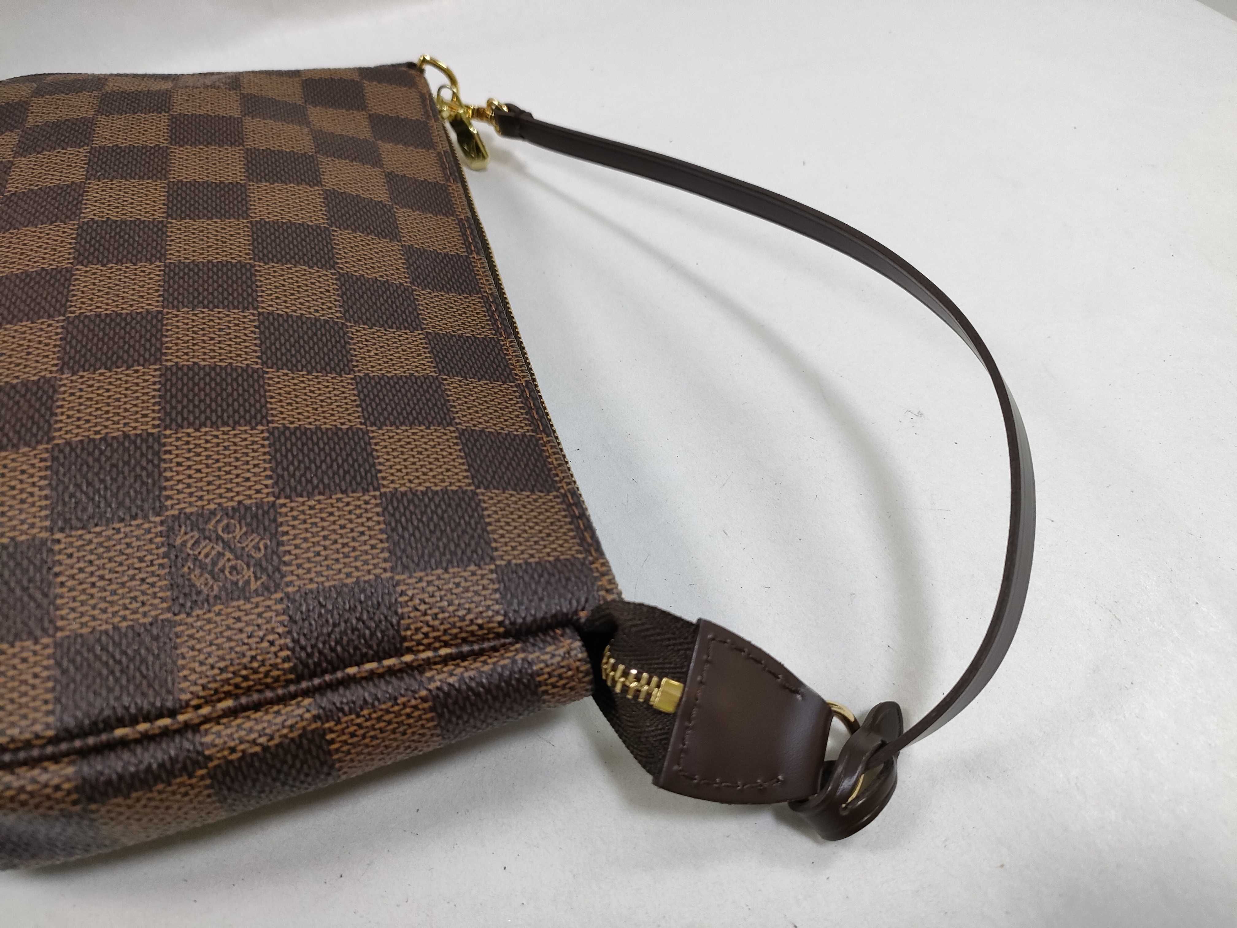 Damier Pochette Accessoires N51985 CA0096 Brown Pouch — view 3