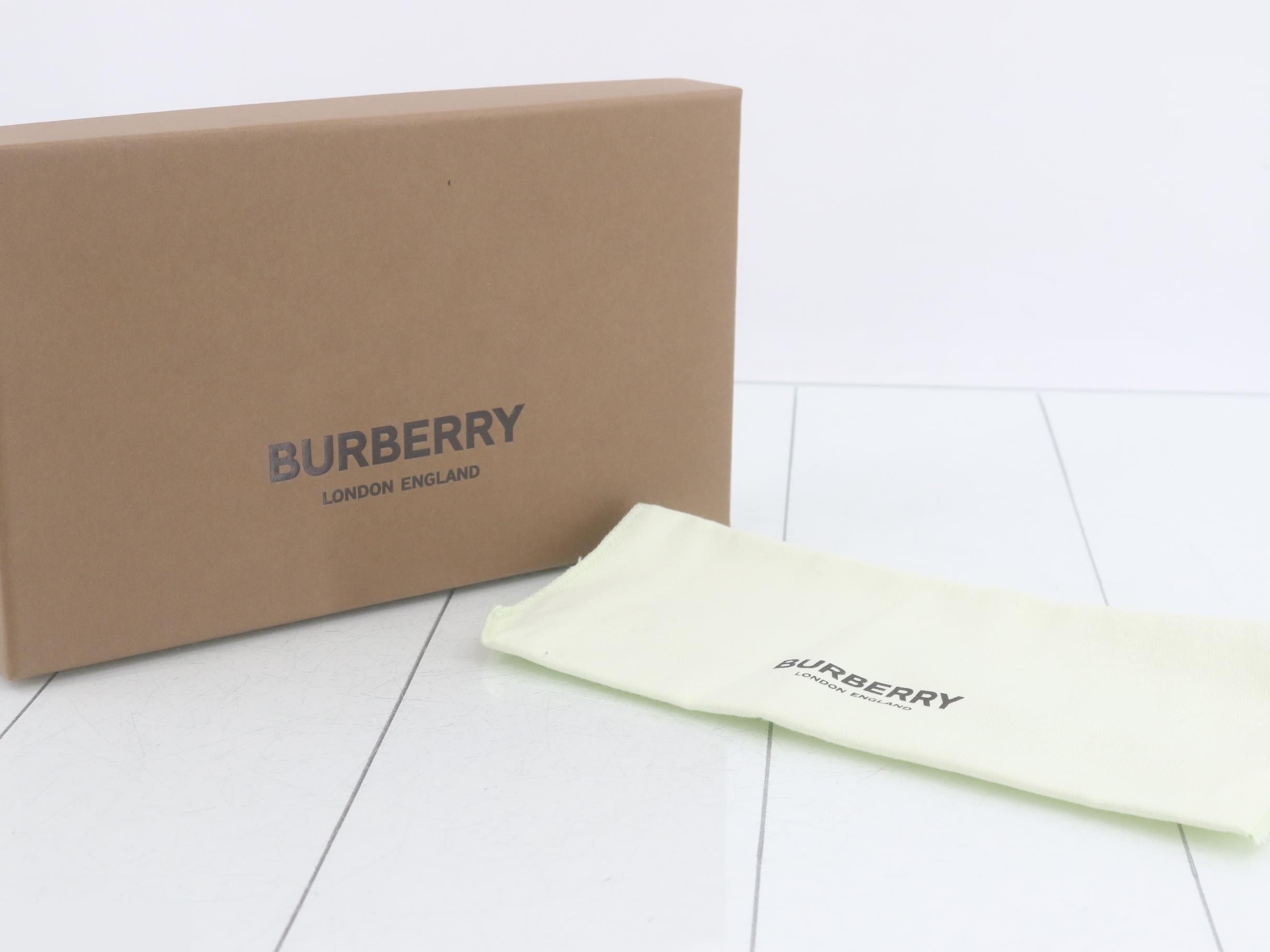 TB logo hardware, leather, round zipper long wallet — view 5