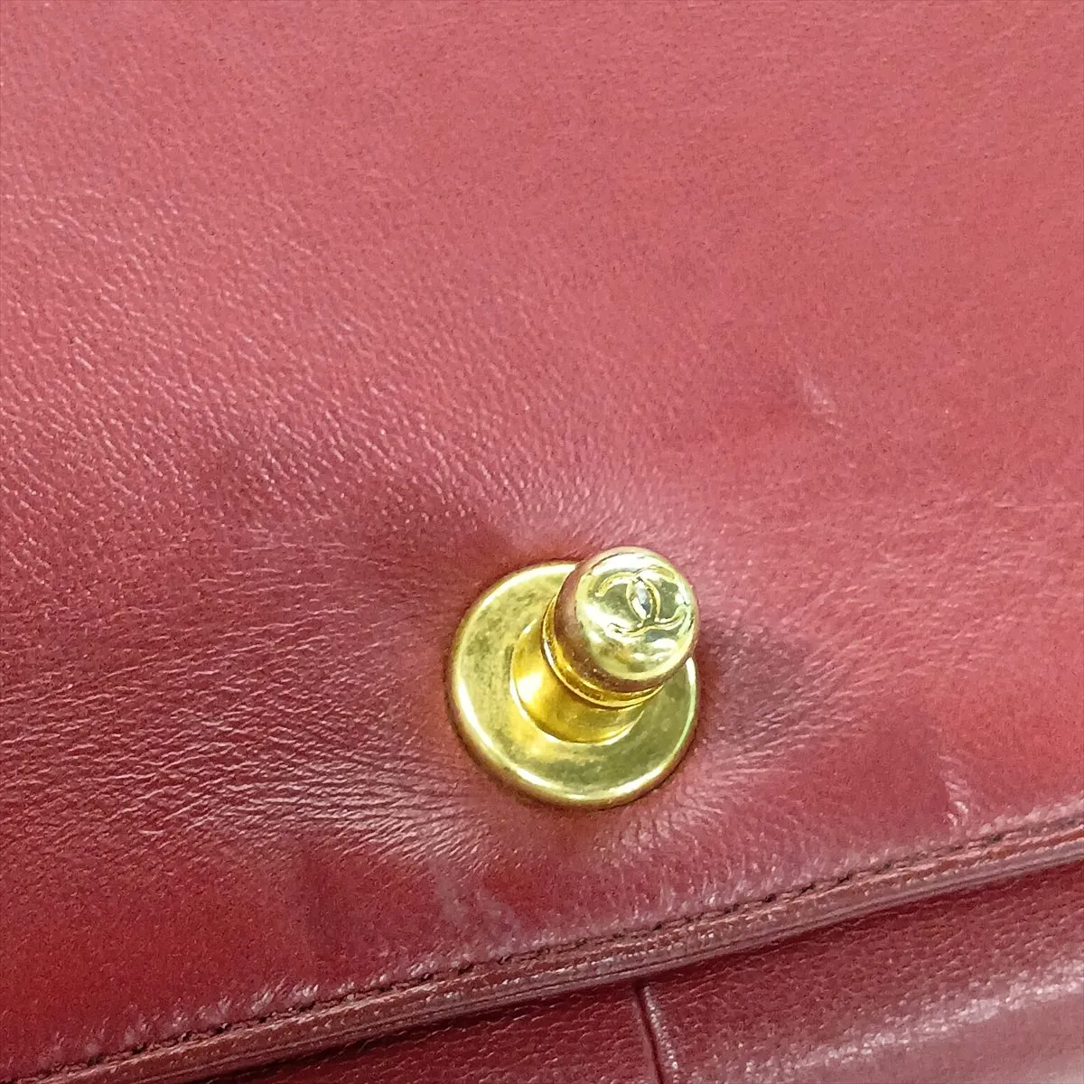 Boy Chanel 25 Lambskin Chain Shoulder Bag, Red with Gold Hardware, 23677887, Serial Number 23, A67086 — view 12