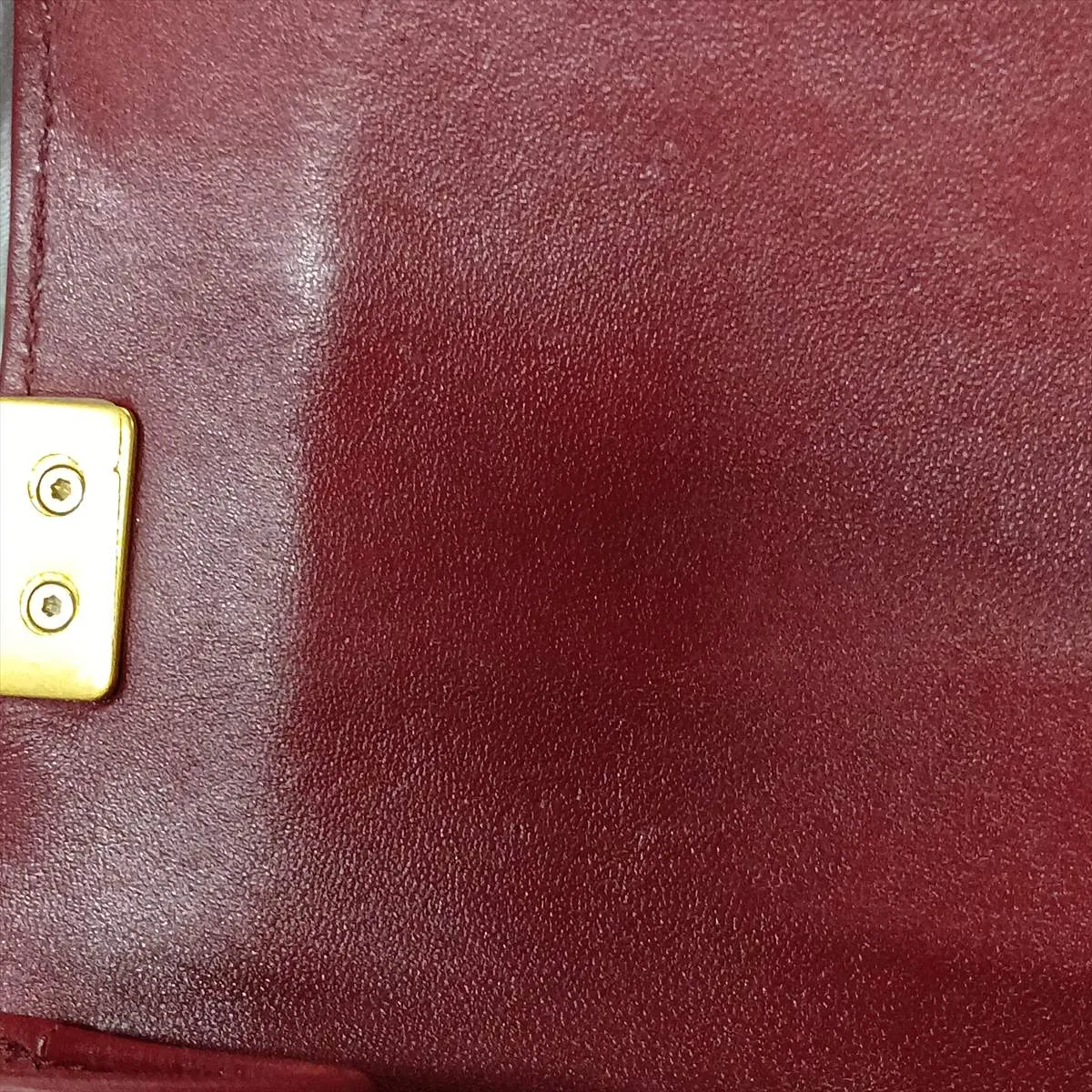 Boy Chanel 25 Lambskin Chain Shoulder Bag, Red with Gold Hardware, 23677887, Serial Number 23, A67086 — view 15