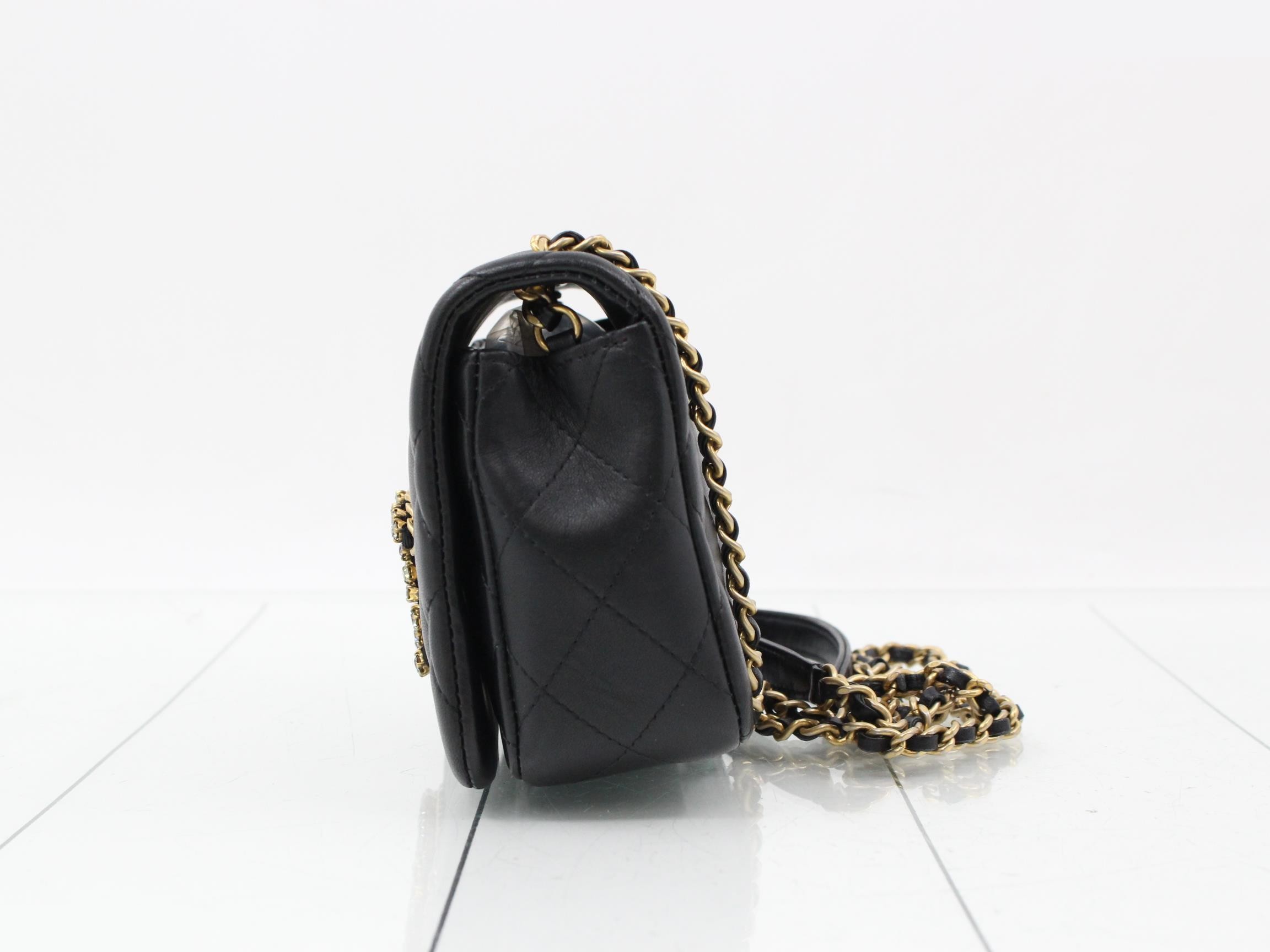 Matelassé Lambskin Shoulder Bag — view 3