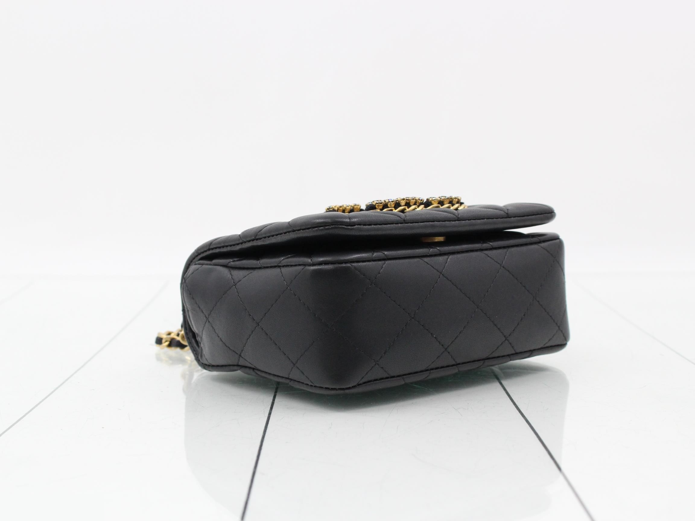 Matelassé Lambskin Shoulder Bag — view 5