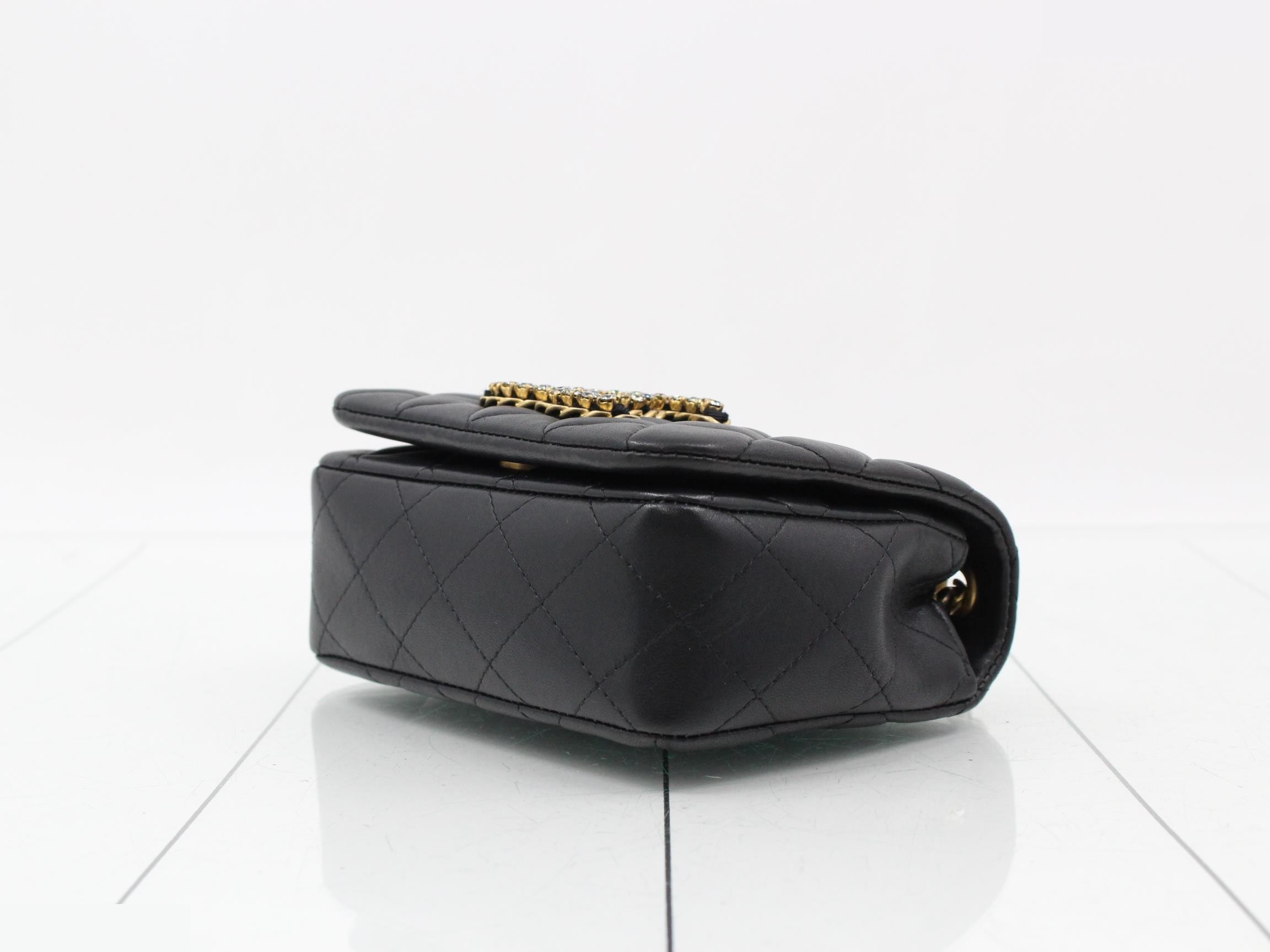 Matelassé Lambskin Shoulder Bag — view 6