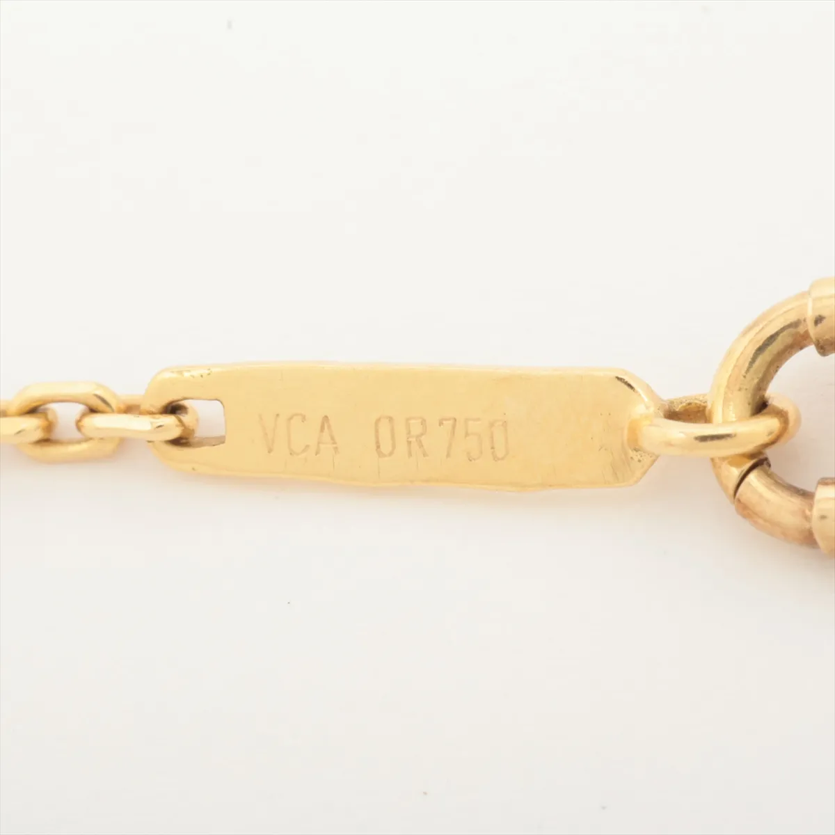 colored gemstone necklace, 750 (Yellow Gold), 13.3g, 16V649110. Small chipped stone. No brand markings on the pendant. No metal purity markings on the pendant. — view 4