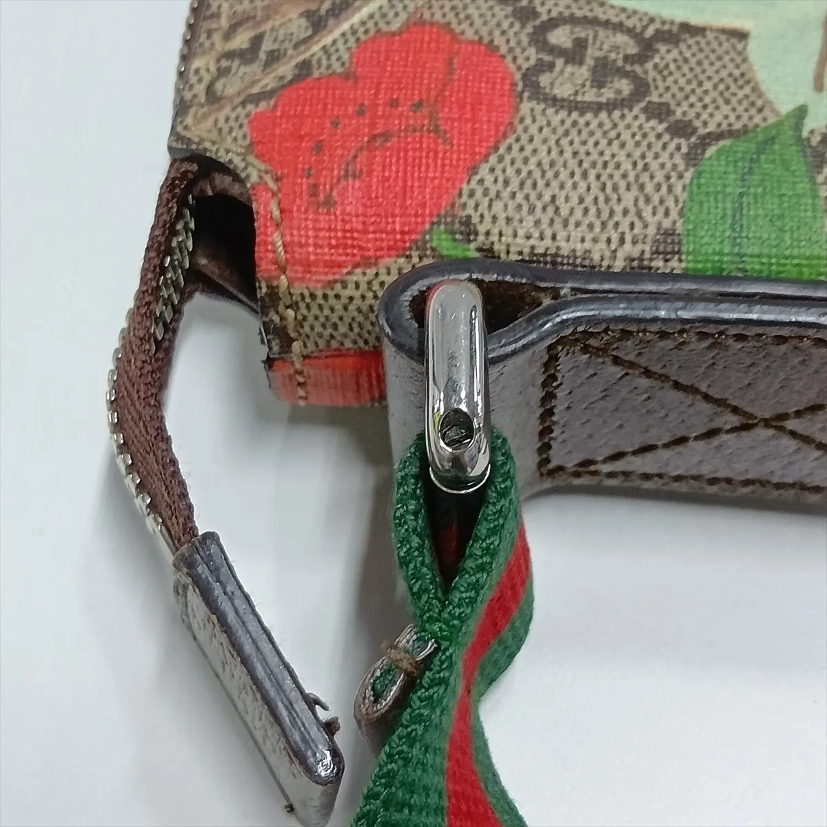 GG Supreme Tian PVC x Leather Shoulder Bag, Multicolor 406408 — view 11