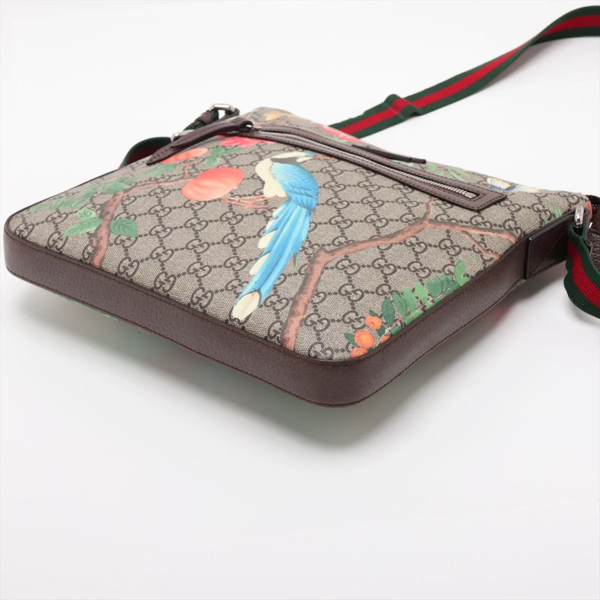 GG Supreme Tian PVC x Leather Shoulder Bag, Multicolor 406408 — view 3
