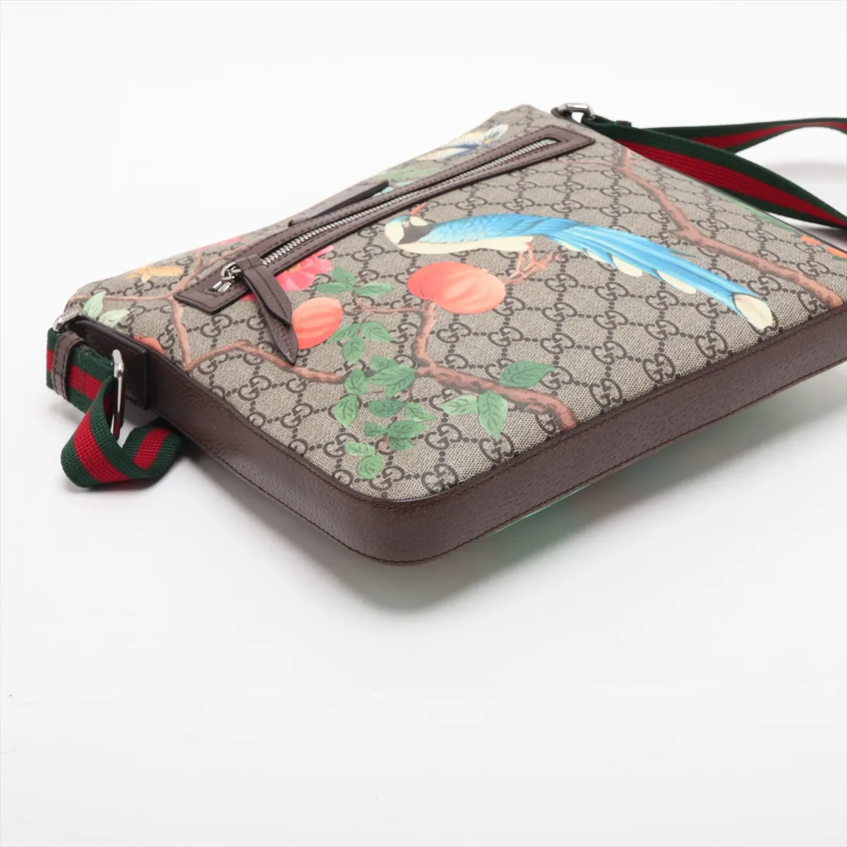 GG Supreme Tian PVC x Leather Shoulder Bag, Multicolor 406408 — view 4
