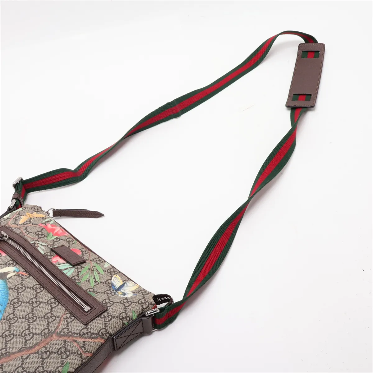 GG Supreme Tian PVC x Leather Shoulder Bag, Multicolor 406408 — view 5
