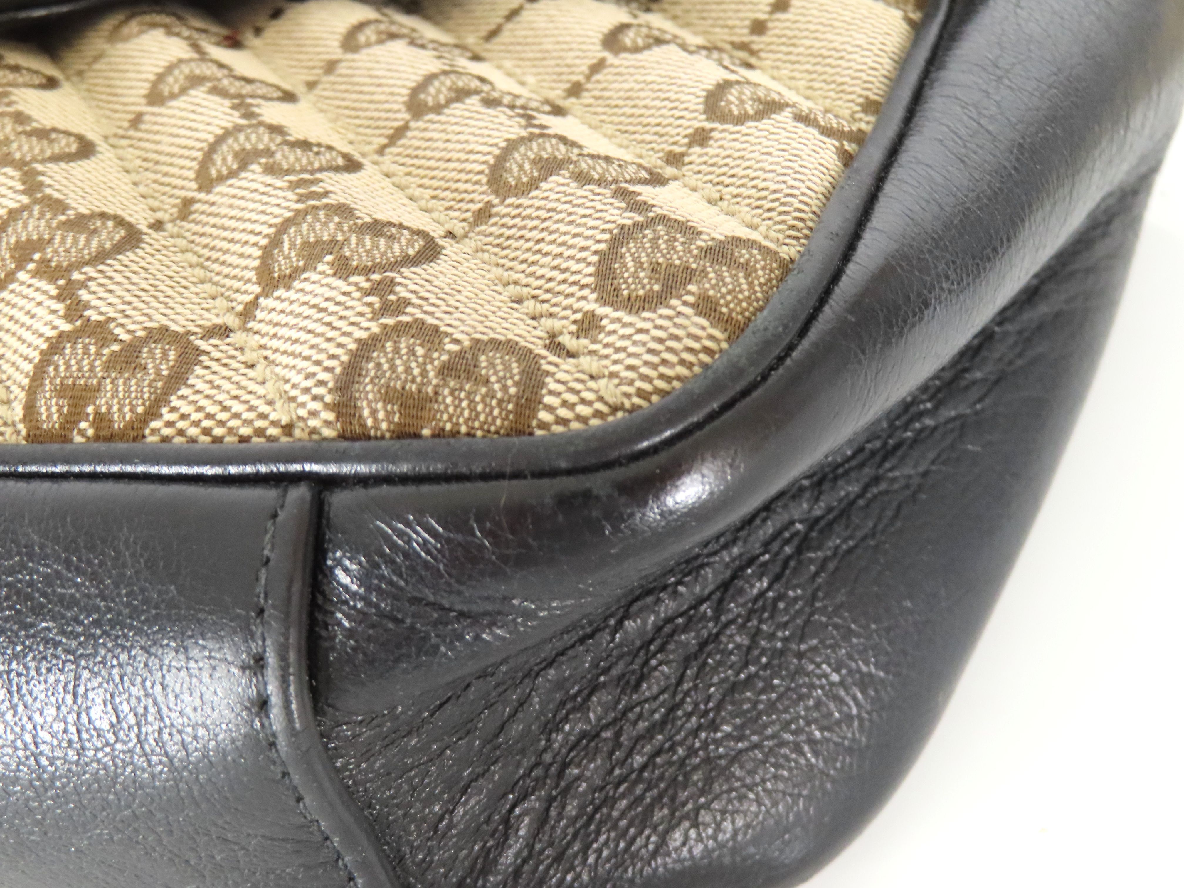 ID- GG Marmont GG Canvas & Leather Chain Shoulder Bag Brown 443497 Shoulder Bag — view 6