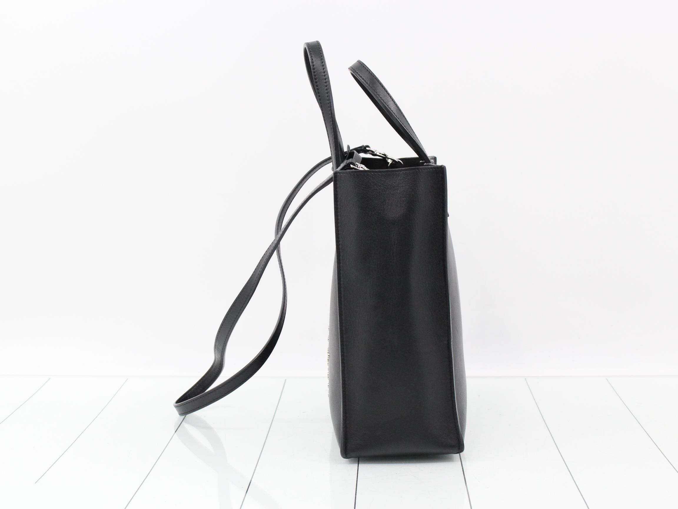 Leather perforated 2-way shoulder — view 3